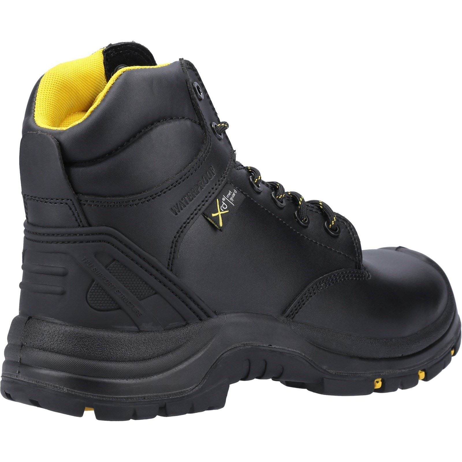 Amblers Safety AS303C Wrekin Metal Free Metatarsal Waterproof Safety Boot in Black