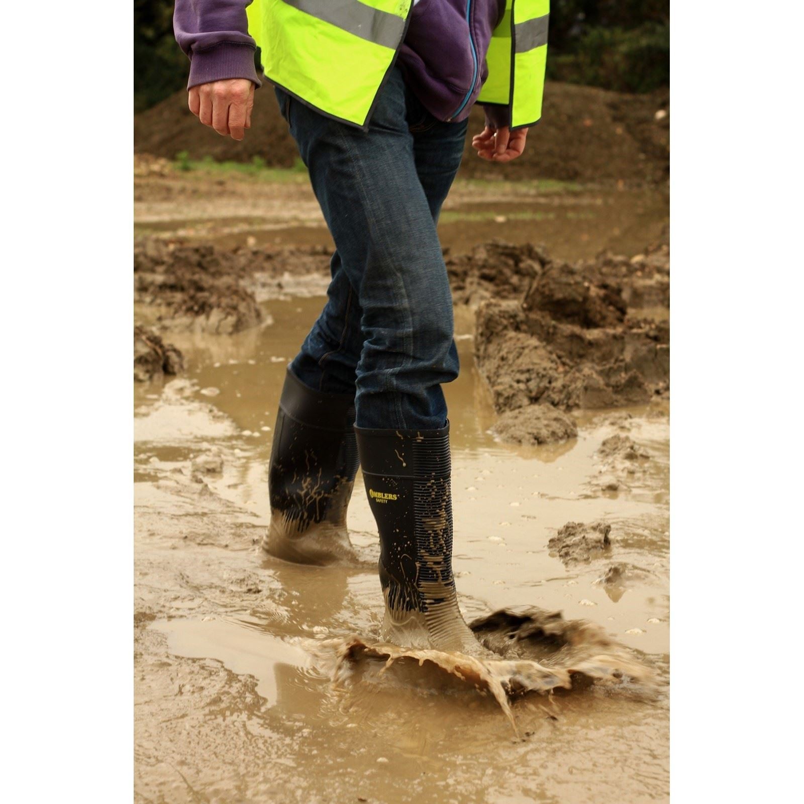 Amblers Safety FS100 Construction Safety Wellington in Black