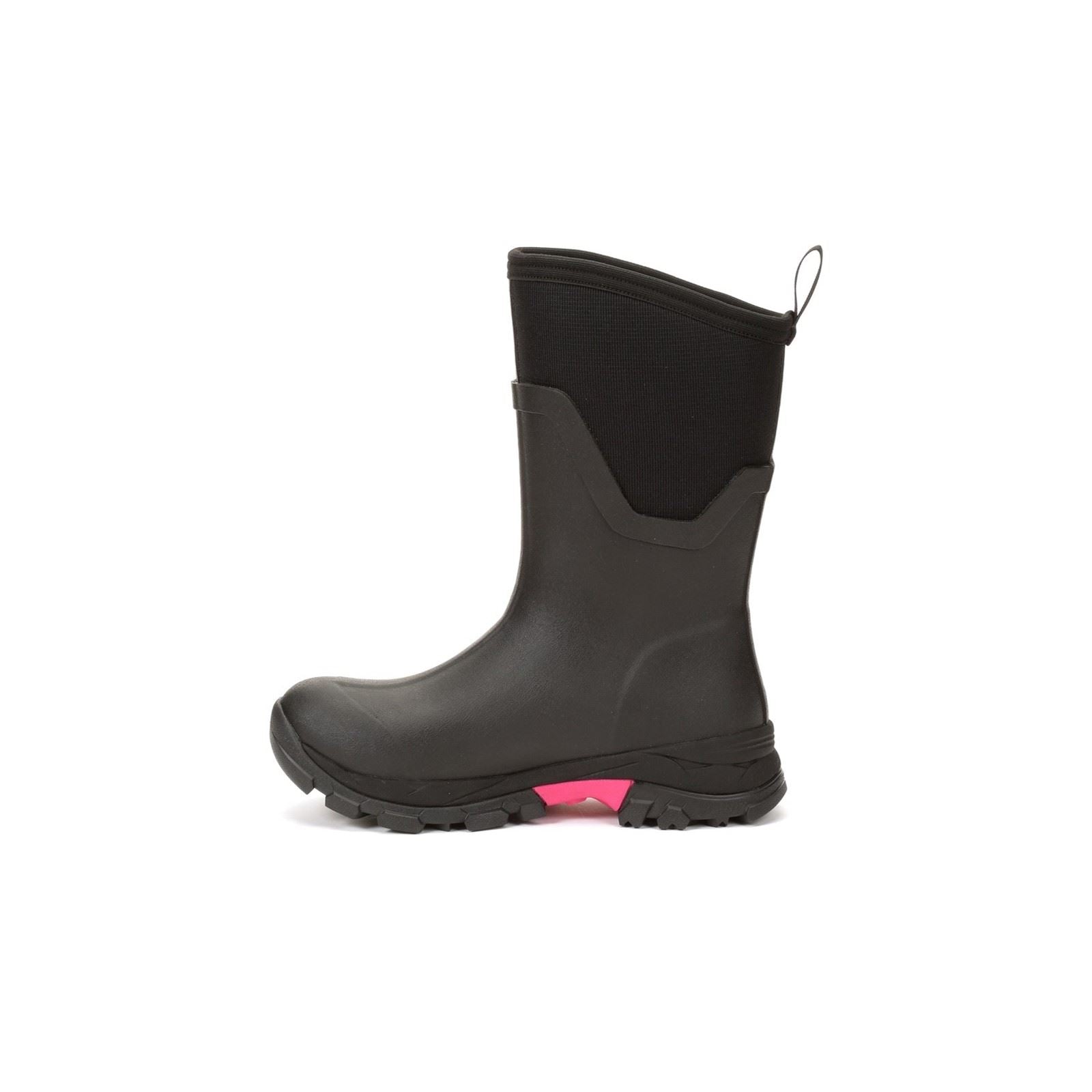 Muck Boots Women's Arctic Ice Mid Wellingtons in Black/Hot Pink