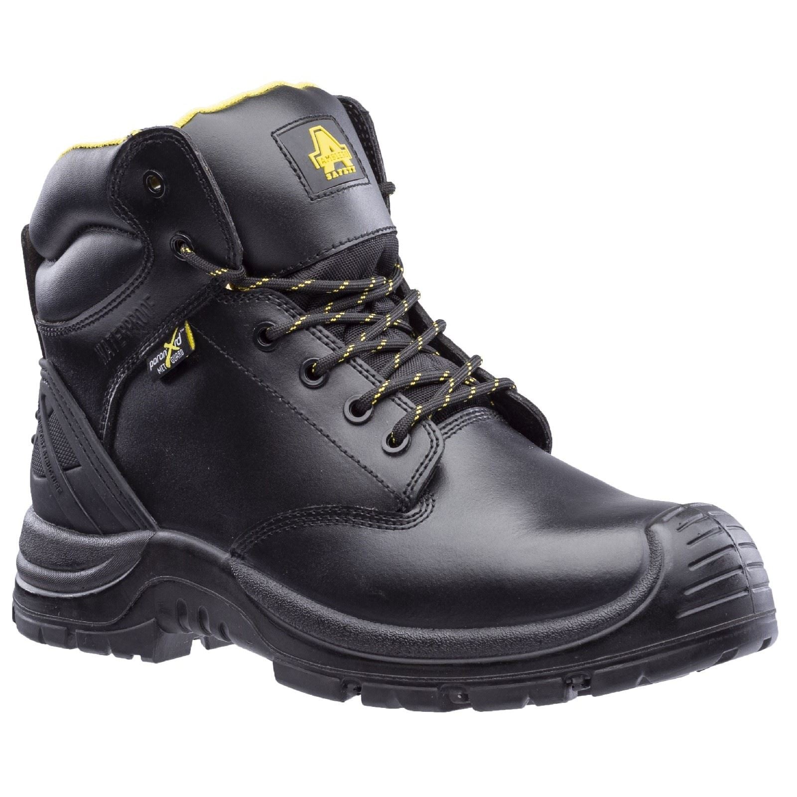 Amblers Safety AS303C Wrekin Metal Free Metatarsal Waterproof Safety Boot in Black