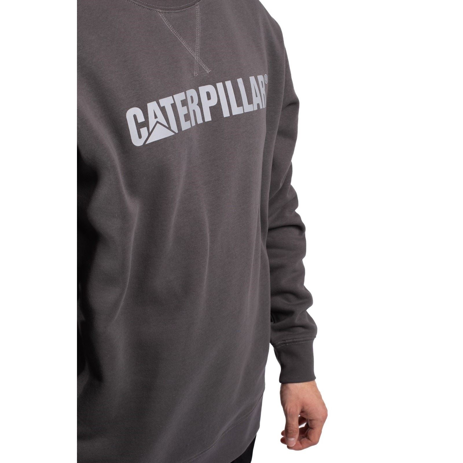 Caterpillar Men's Midweight Crewneck Sweatshirt in Magnet