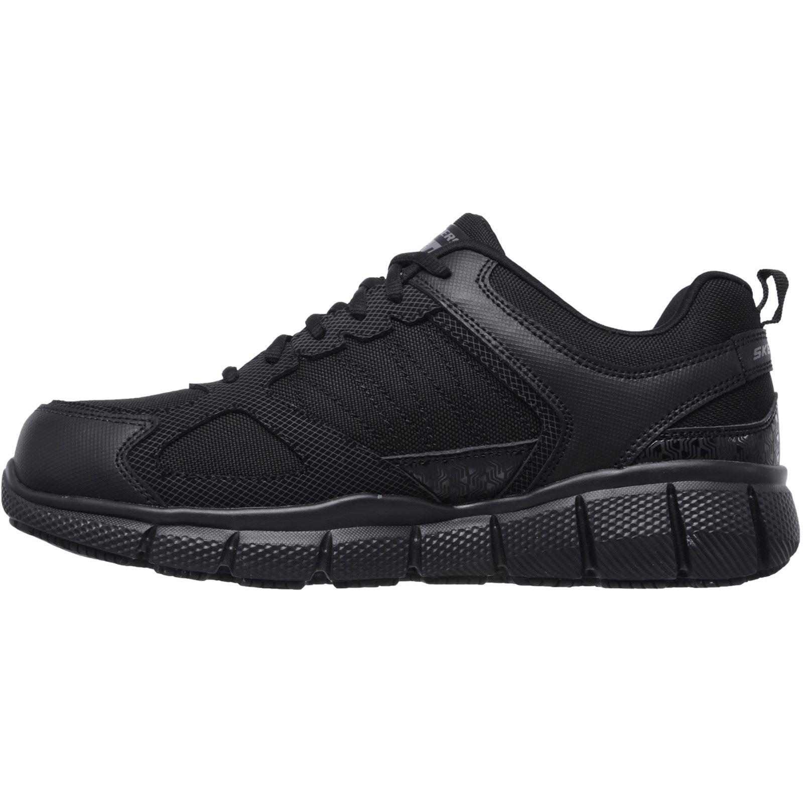 Skechers Workwear Telphin Sanphet Leather Men's Black Safety Trainers