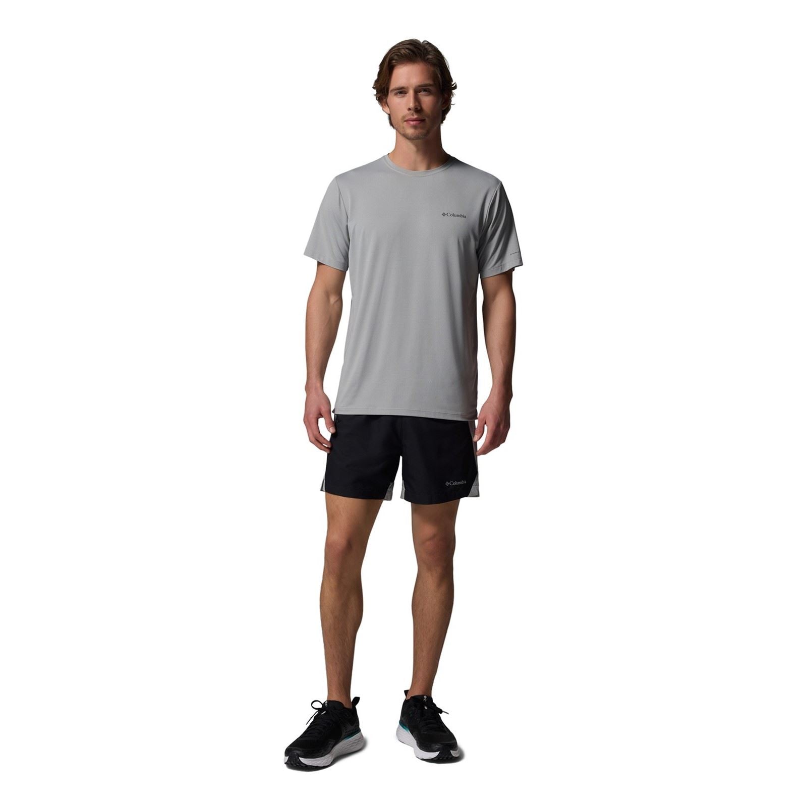 Columbia Three Pitch Polyester Men's Black Activewear Shorts