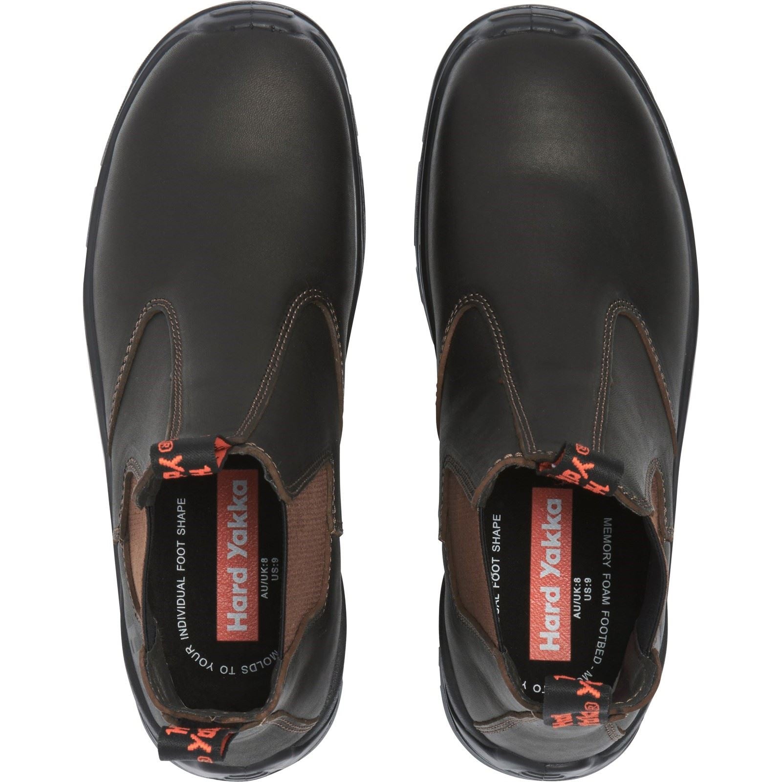 Hard Yakka Men's Banjo NS Elastic Gusset in Brown