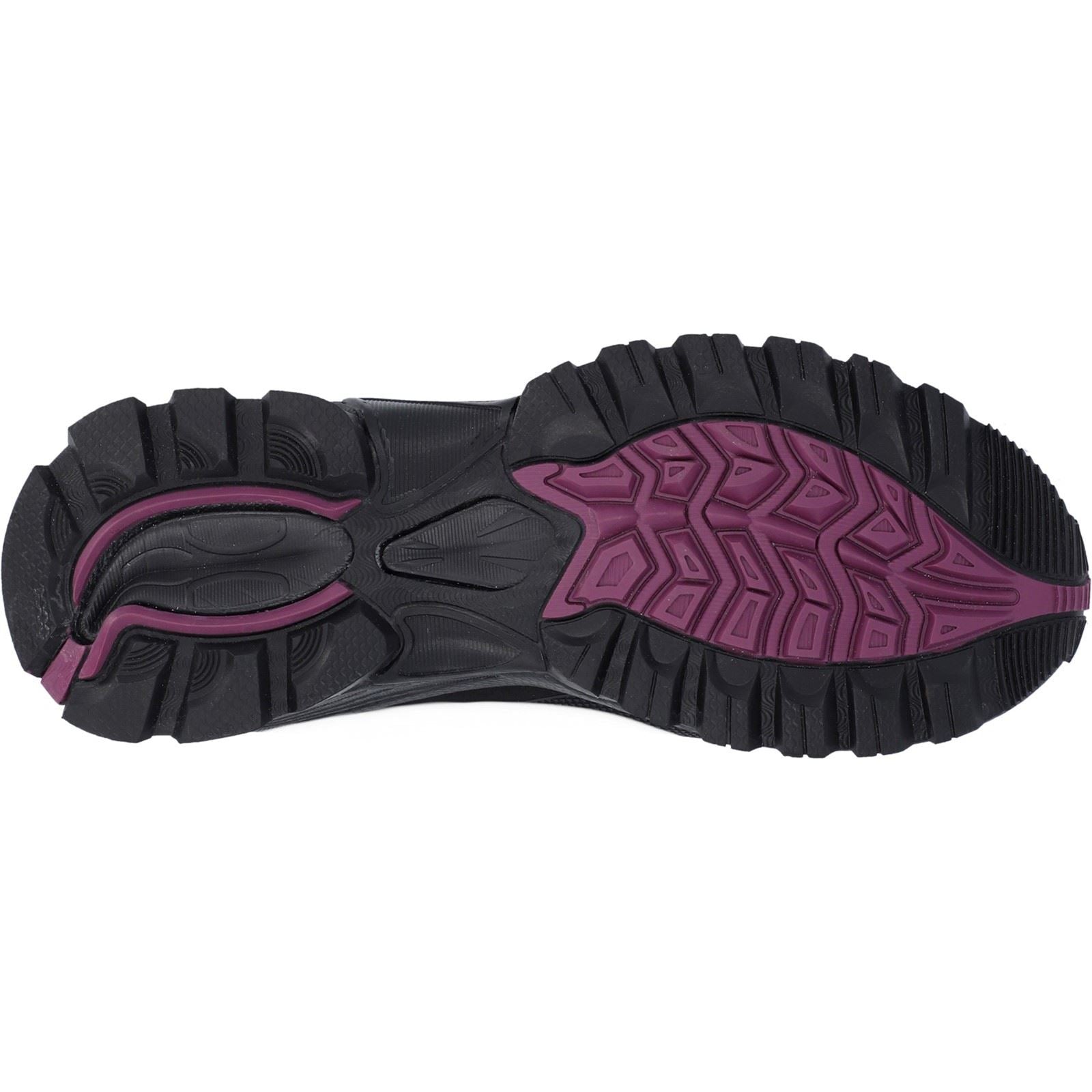 Hi-Tec Jackdaw Mid WP Polyester Women's Black/Burgundy Hiking Boots