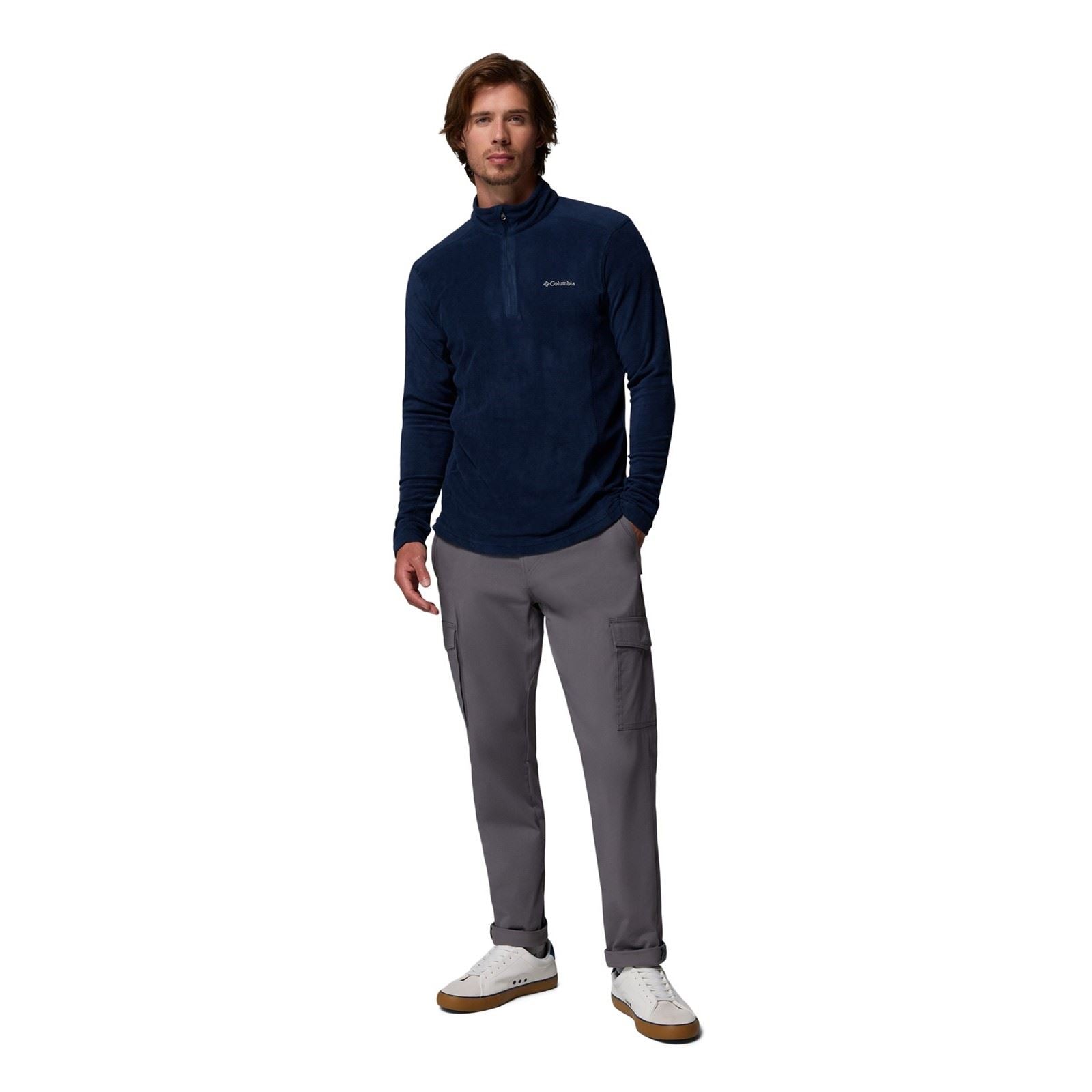 Columbia Klamath Range II Half Zip Men's Blue Fleece Jacket