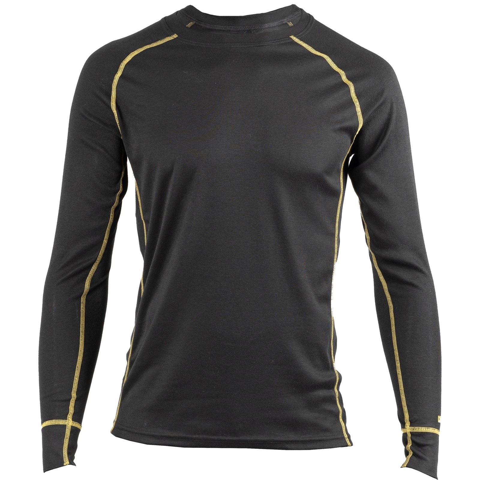 Caterpillar Thermo Polyester Men's Black Base Layer Shirt