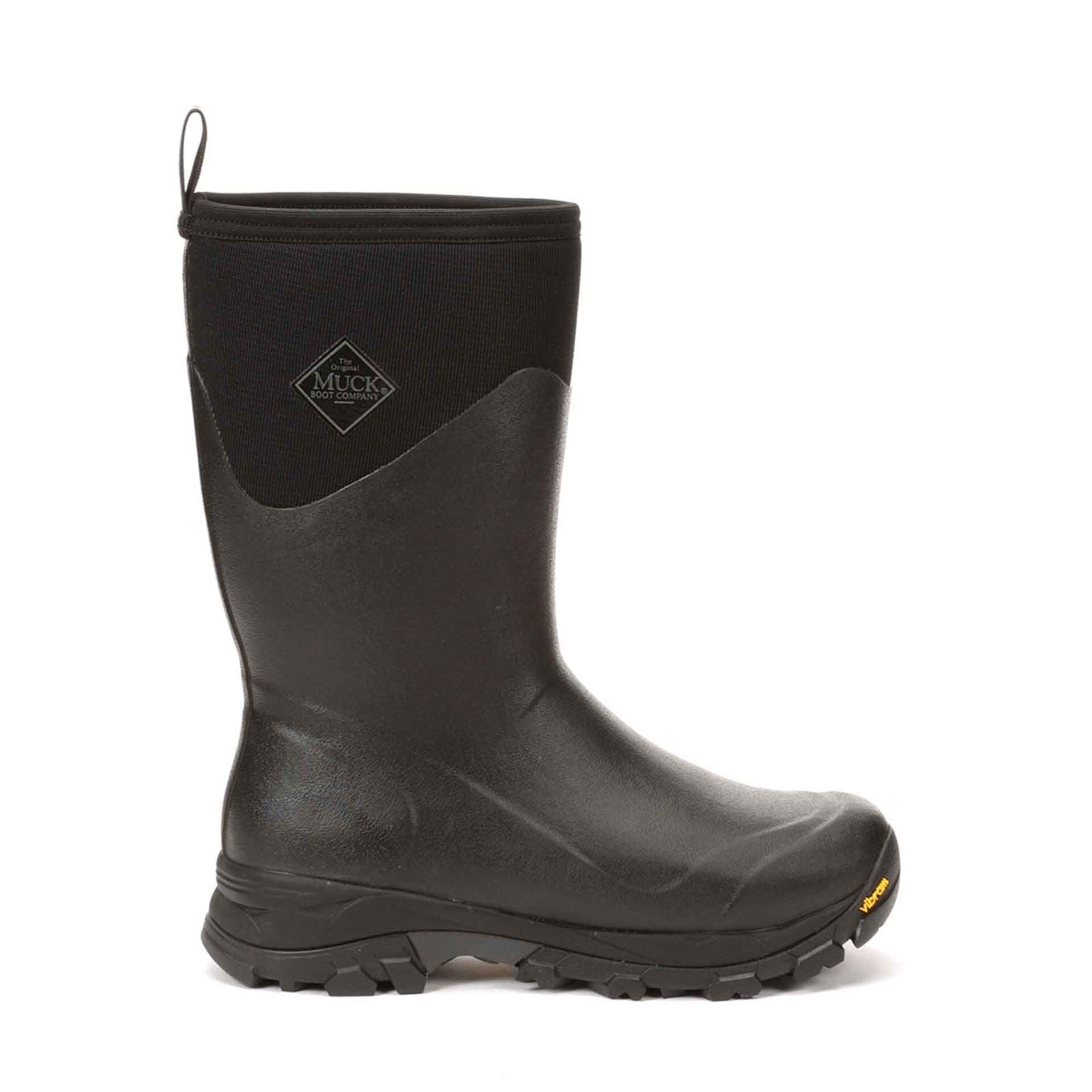 Muck Boots Men's Arctic Ice Mid Wellingtons in Black