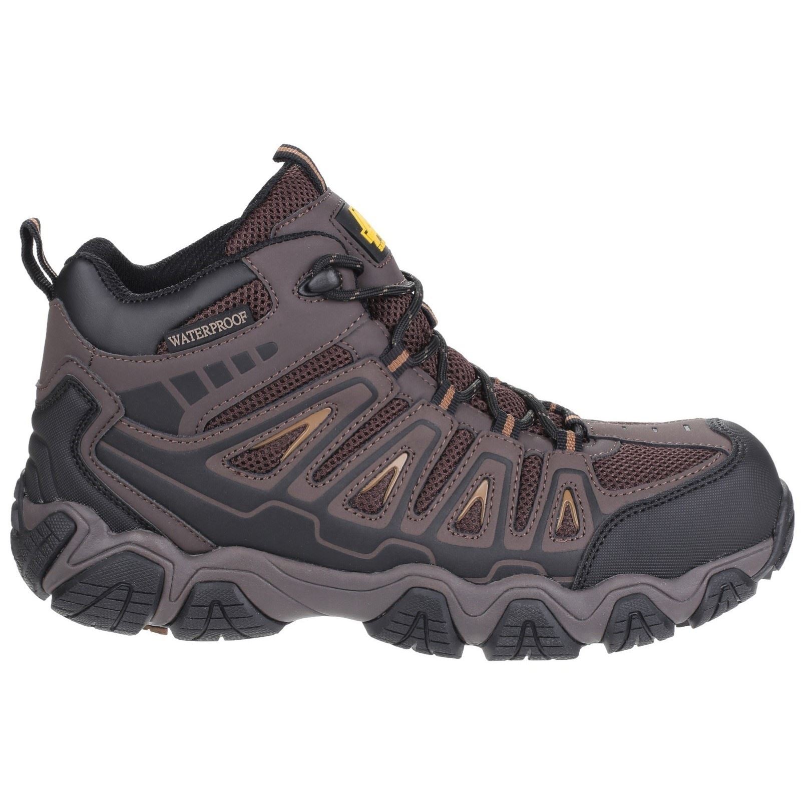Amblers Safety Men's AS801 Rockingham Waterproof Non-Metal Safety Hiker in Brown