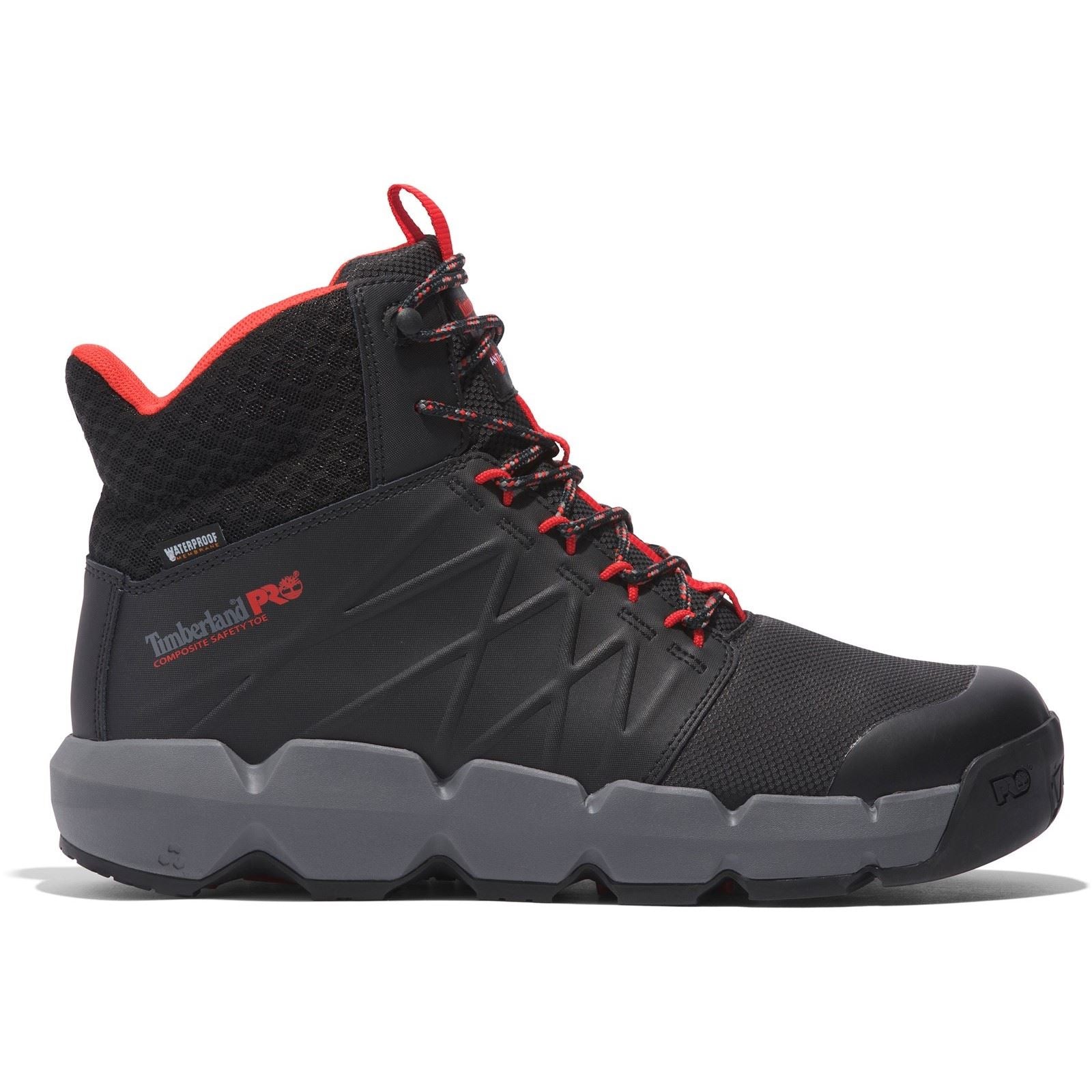 Timberland Pro Men's Morphix 6" Safety Boot in Black/Red