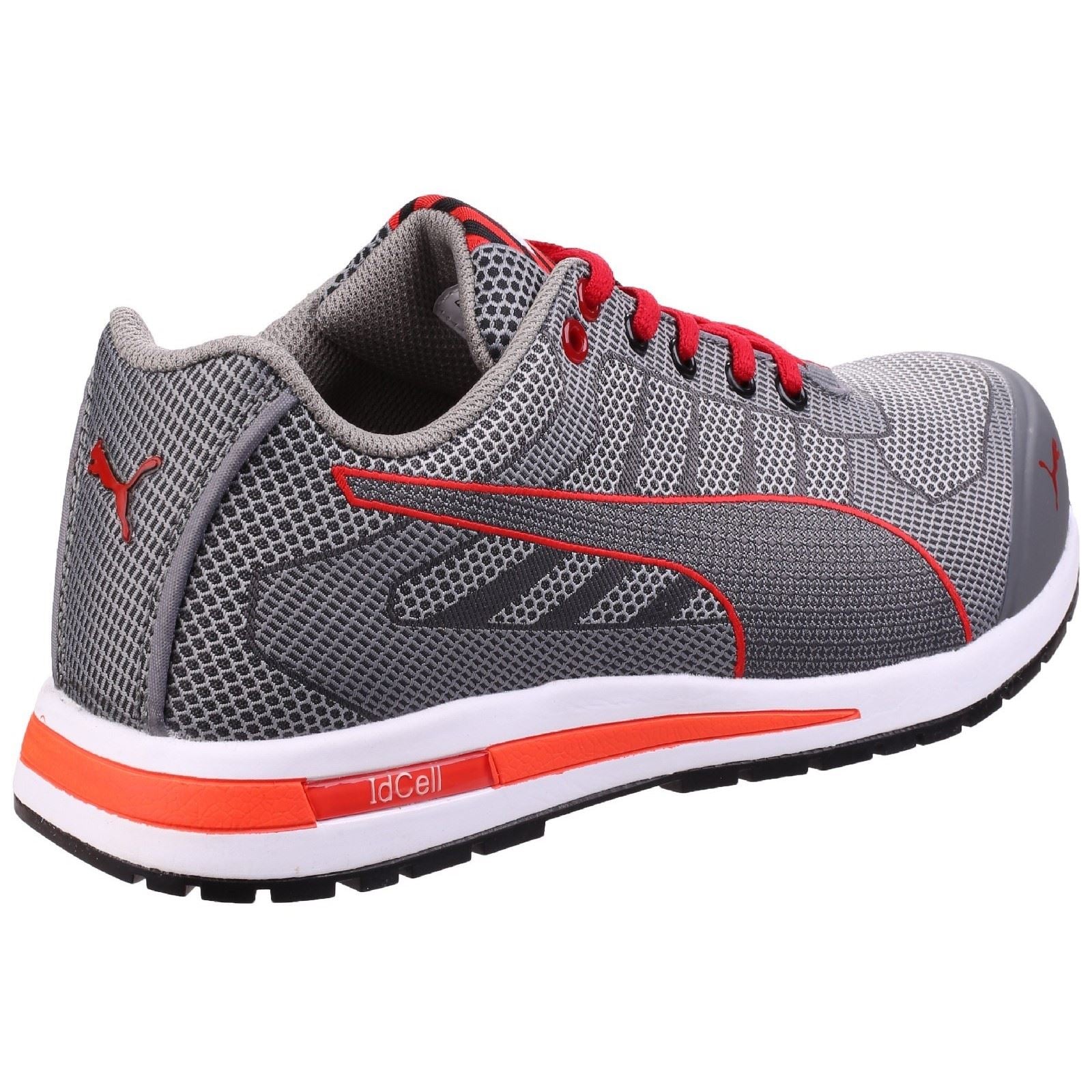 Puma Safety Men's Xelerate Knit Low Safety Trainer in Grey