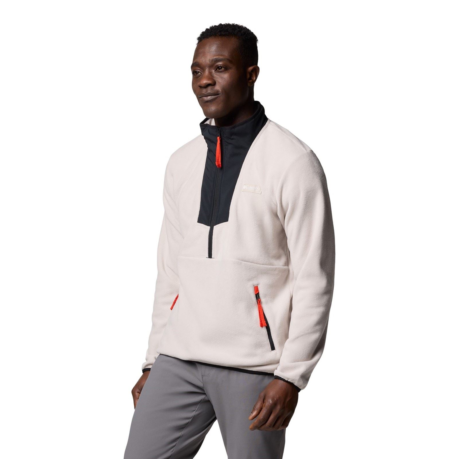 Columbia Sequoia Grove Half Zip Fleece Polyester Men's Brown Zip Neck Pullovers