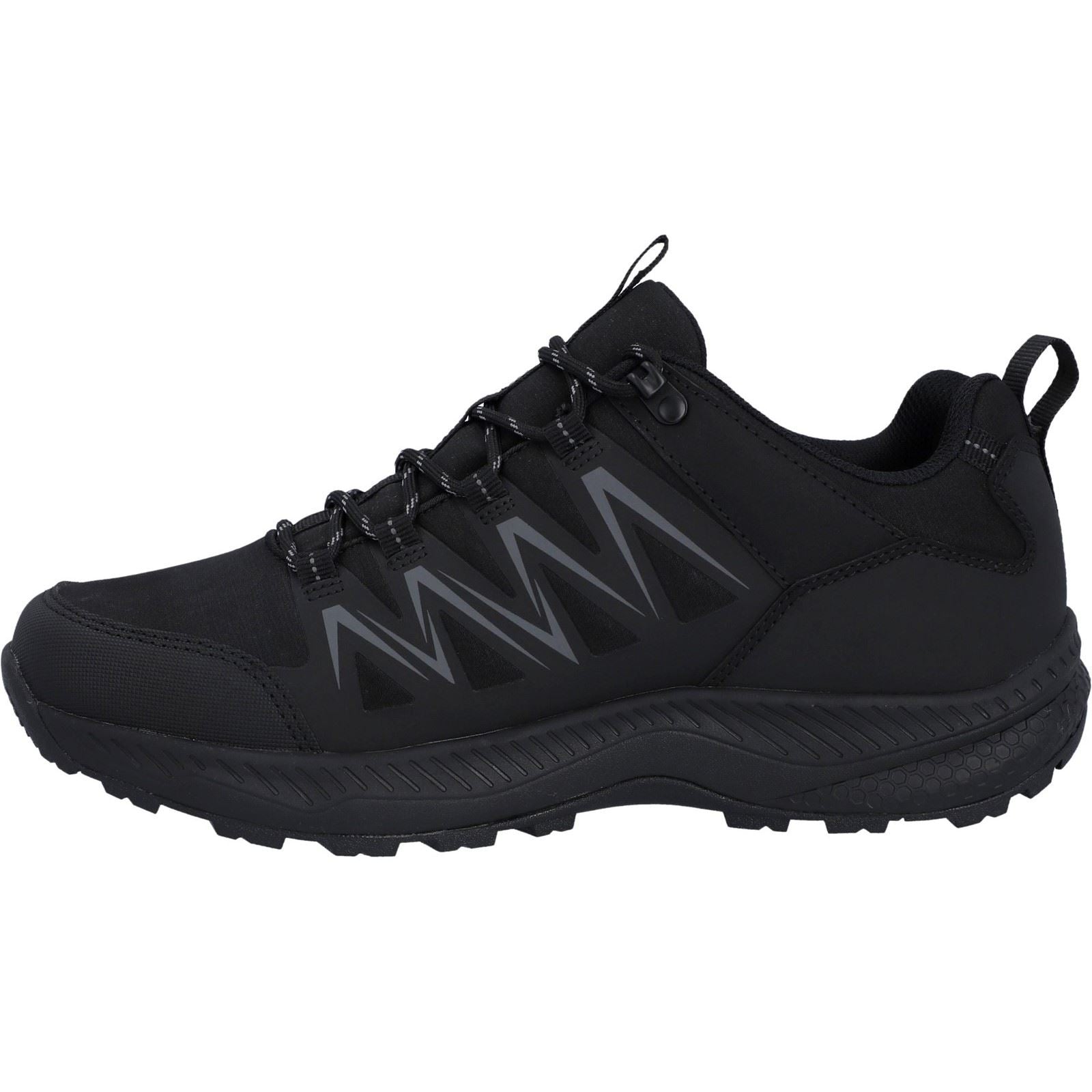 Hi-Tec Stealth Low Polyester Men's Black/Dark Grey Hiking Boots
