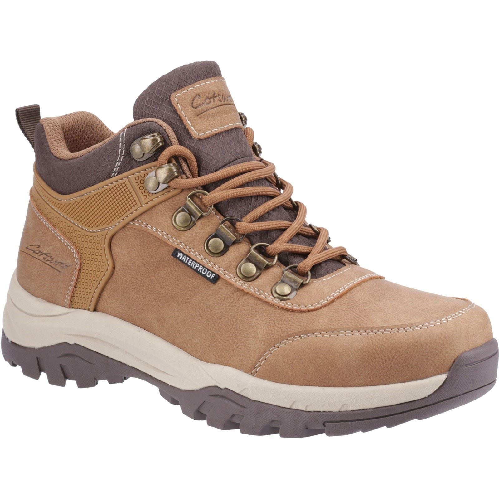 Cotswold Overbury Polyurethane Women's Tan Hiking Boots