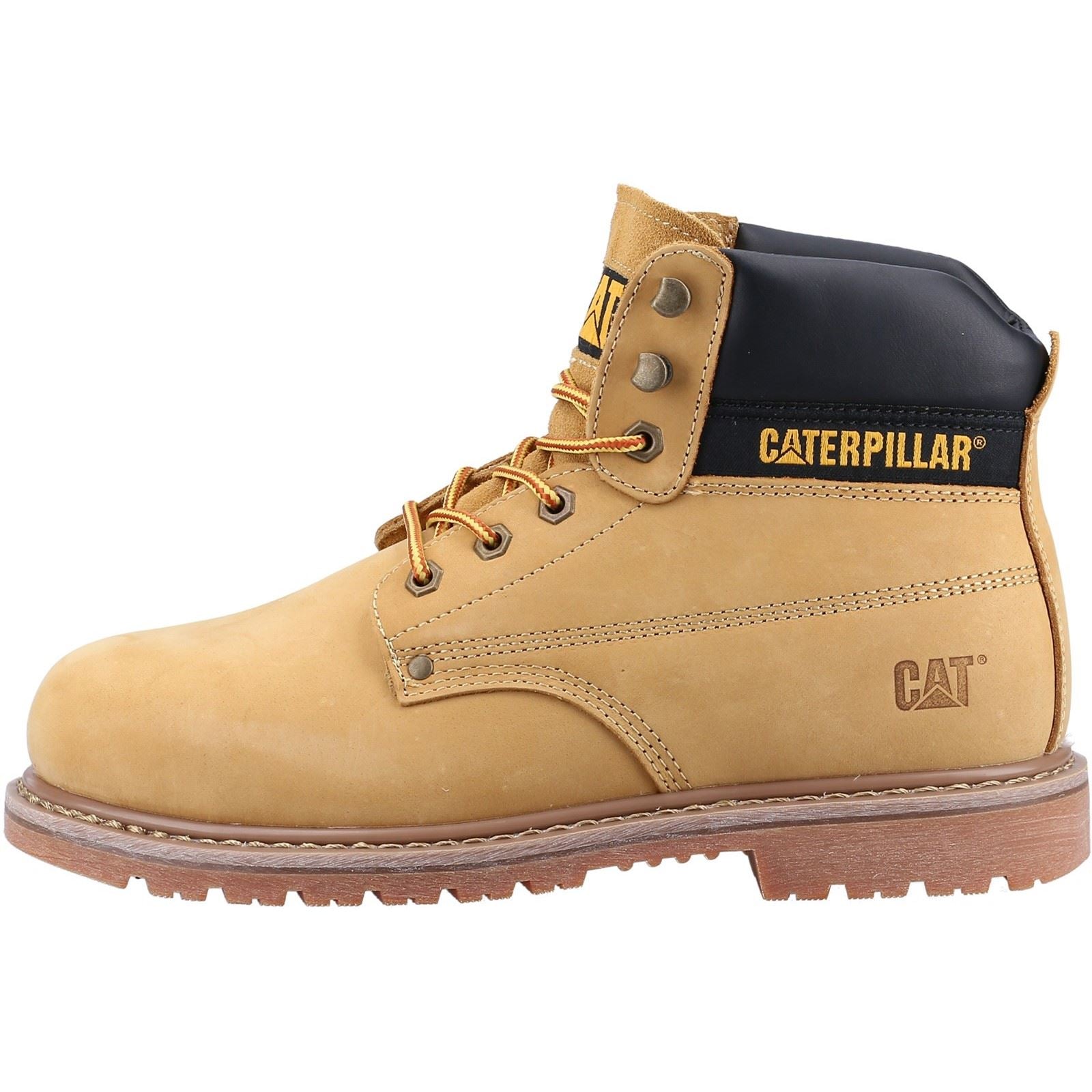 Caterpillar Men's Powerplant S3 GYW Safety Boot in Honey