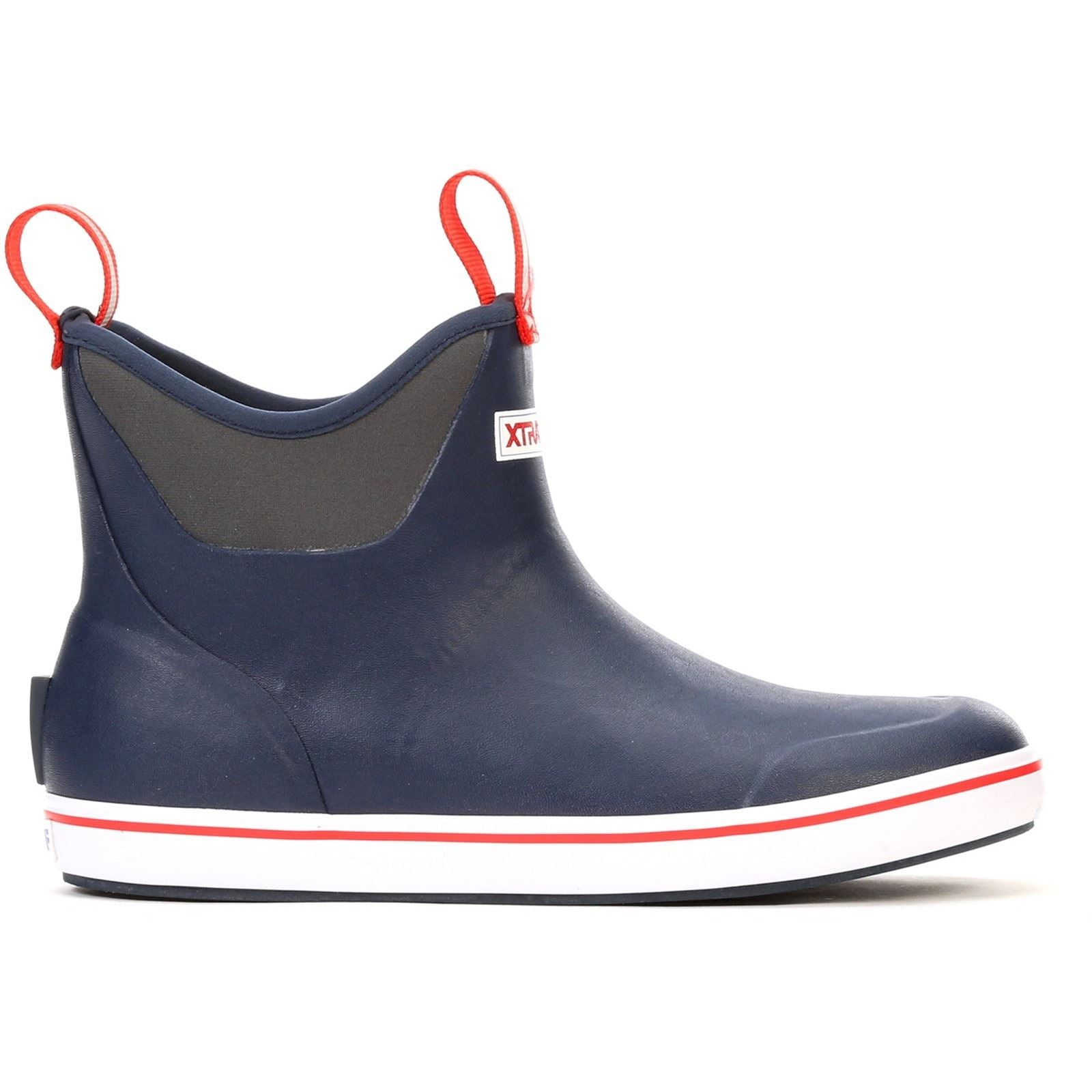 Xtratuf Men's Ankle Deck Boot in Navy/Red