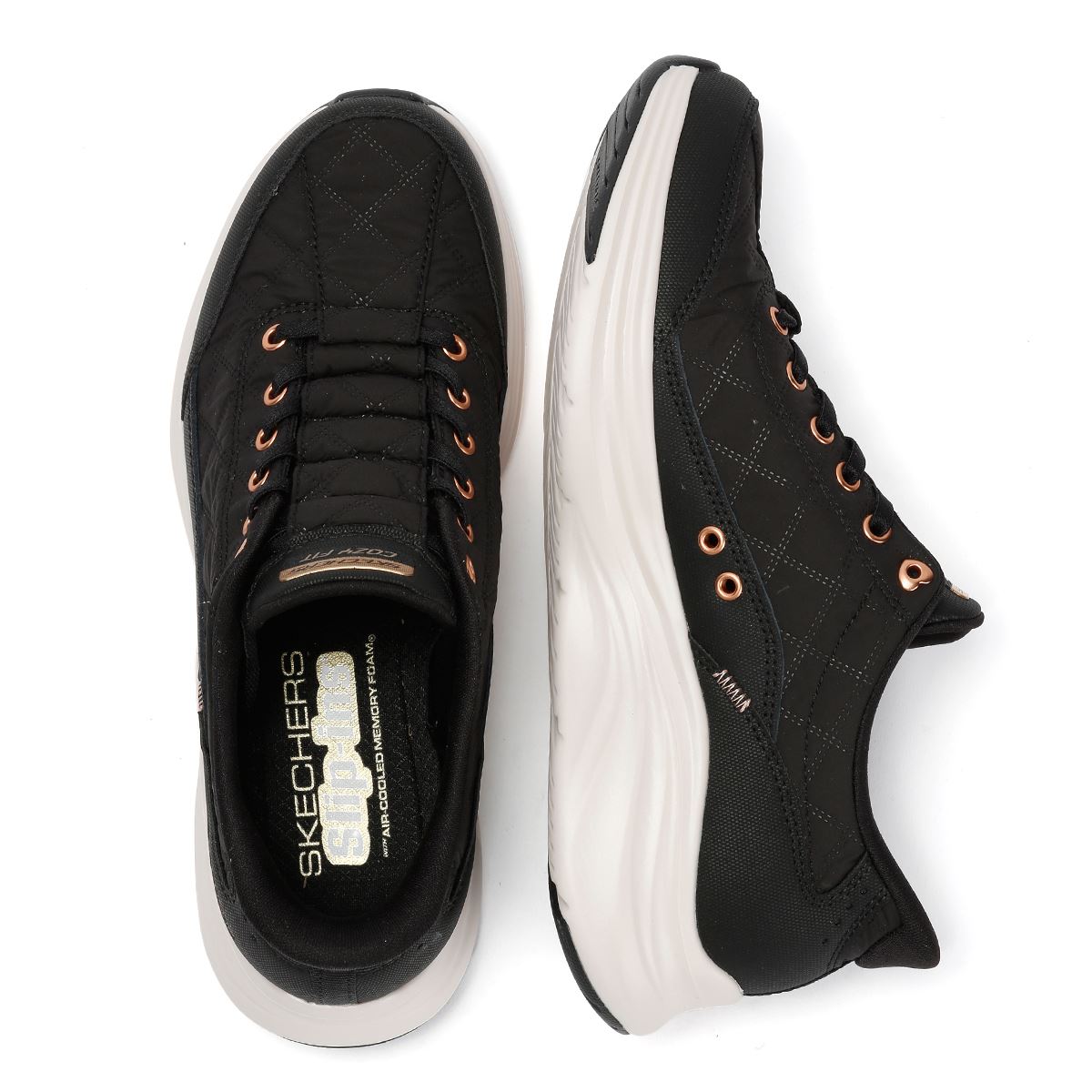 Skechers Slip-Ins Contour Foam Cozy Fit Women's Black Trainers
