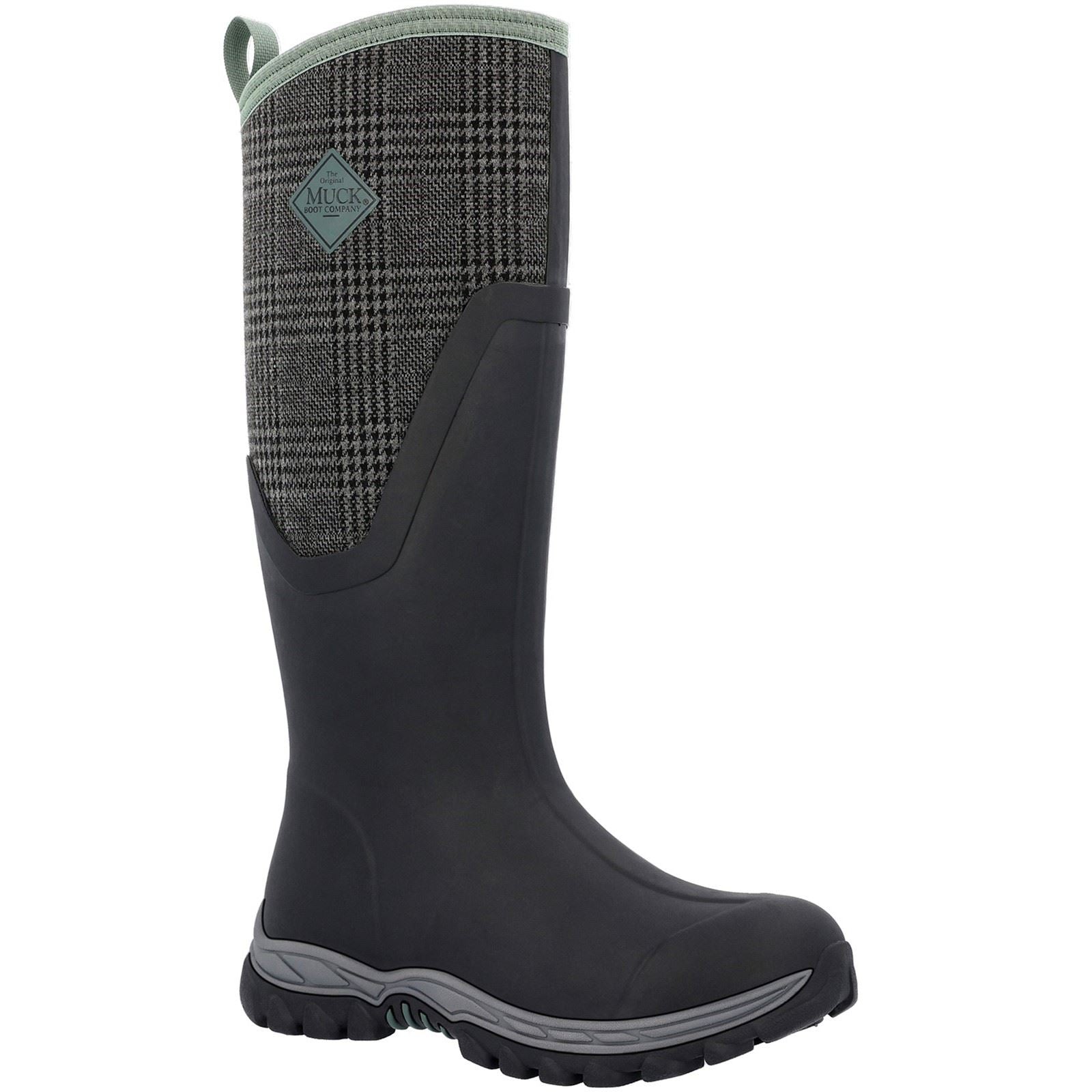 Muck Boots Women's MB Arctic Sport II Tall Wellingtons in Black/Plaid