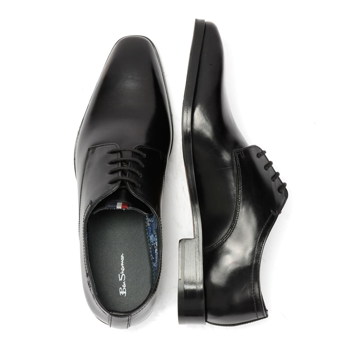 Ben Sherman Kenton Leather Men's Black Lace-Up Shoes