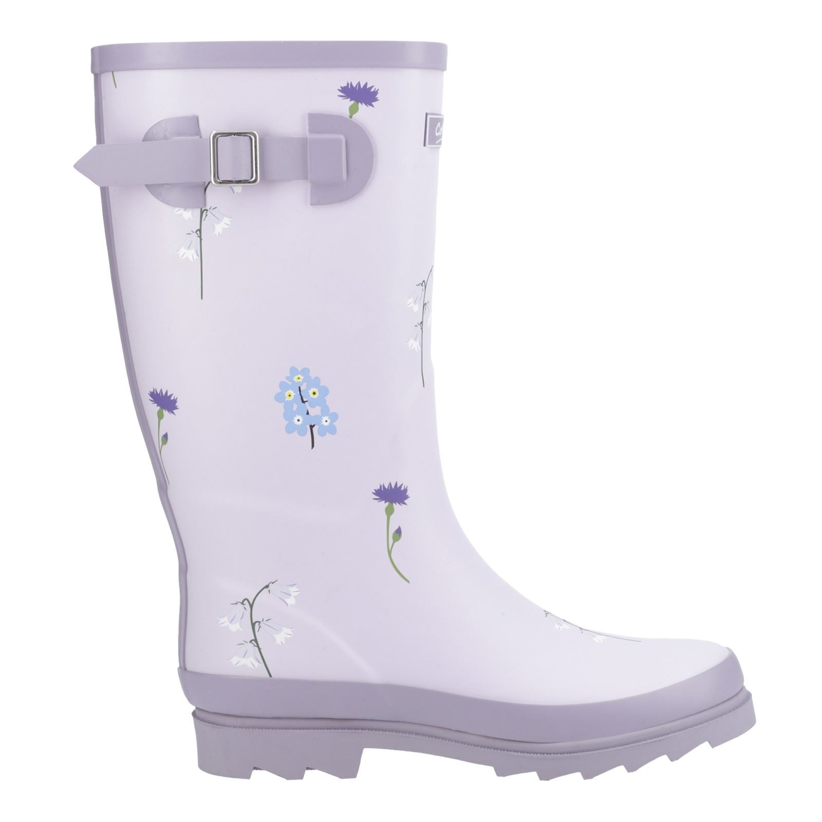 Cotswold Wildflower Tall Rubber Women's Lilac Wellington Boots