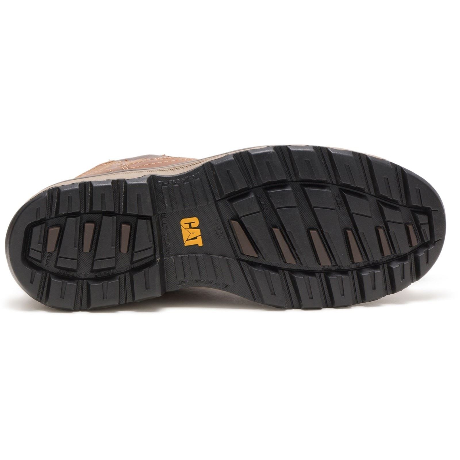 Caterpillar Men's Pelton Safety Boot in Dark Beige