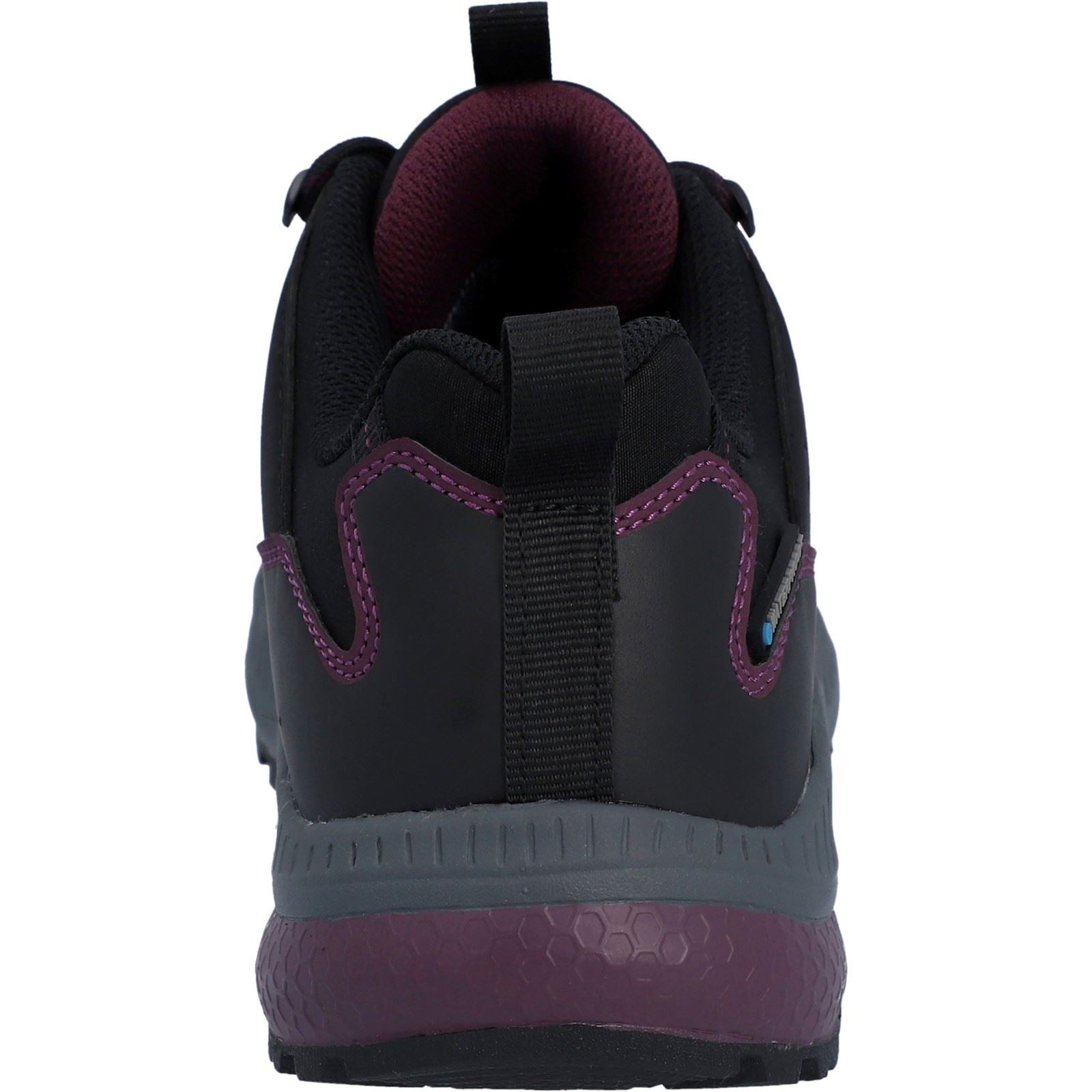 Hi-Tec Stealth Low Womens Polyester Women's Black/Purple Hiking Boots