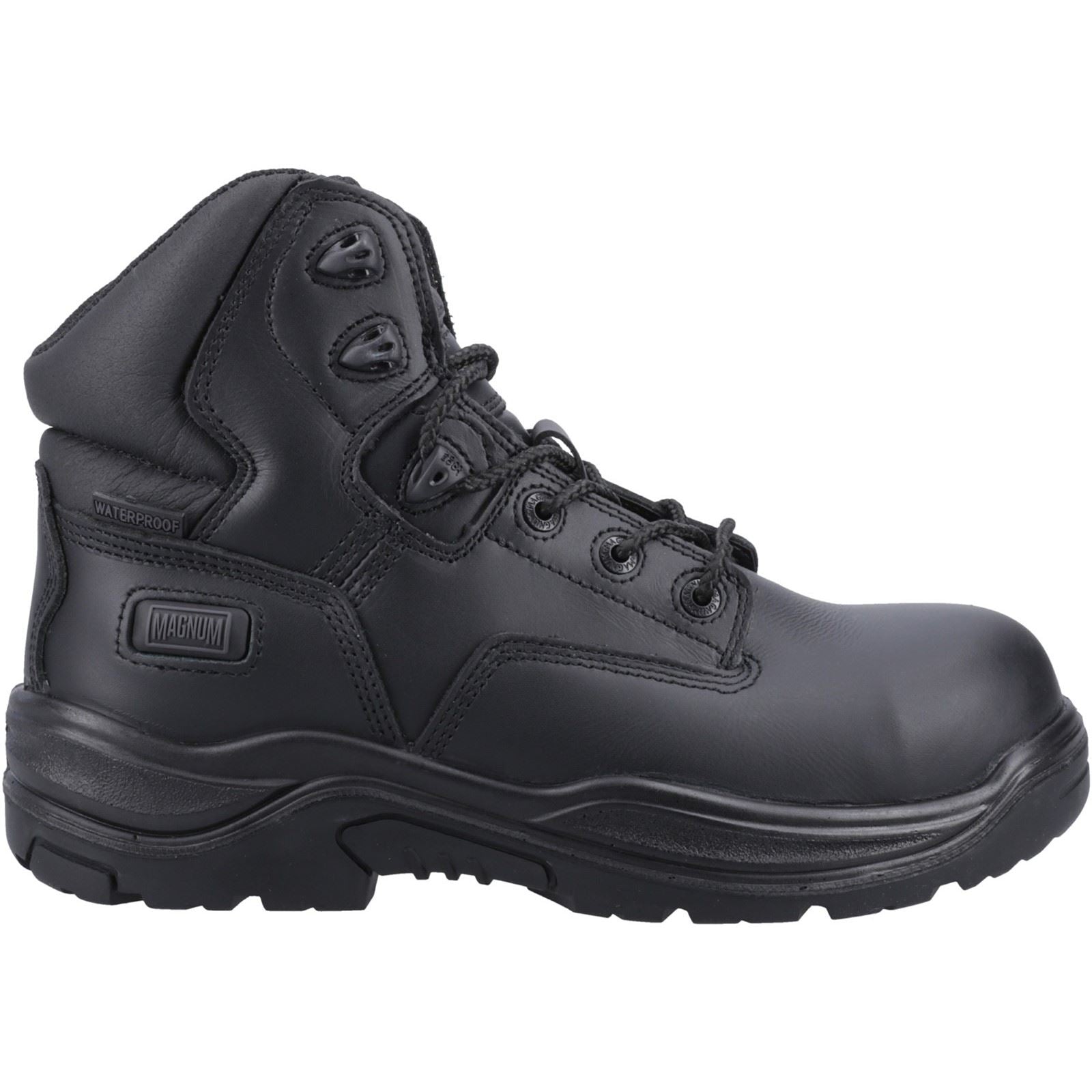 Magnum Responder Side-Zip CT CP WP Uniform Safety Boot in Black