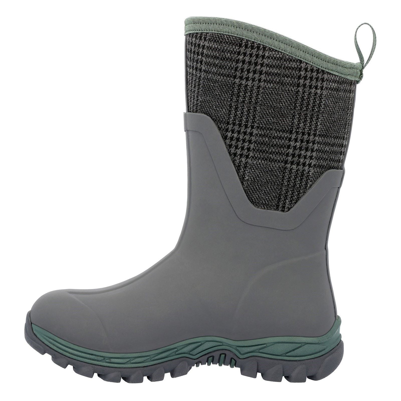 Muck Boots Women's Arctic Sport II Mid Boot in Grey/Plaid