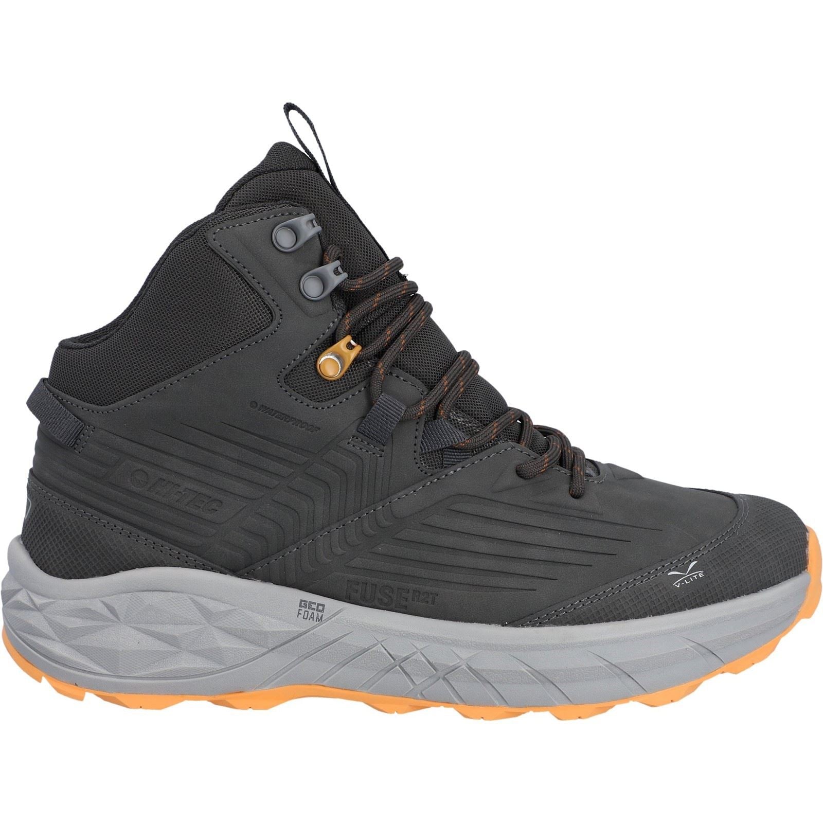 Hi-Tec Fuse Trek Mid Polyester Men's Chocolate Brown/Timber Wolf Hiking Boots