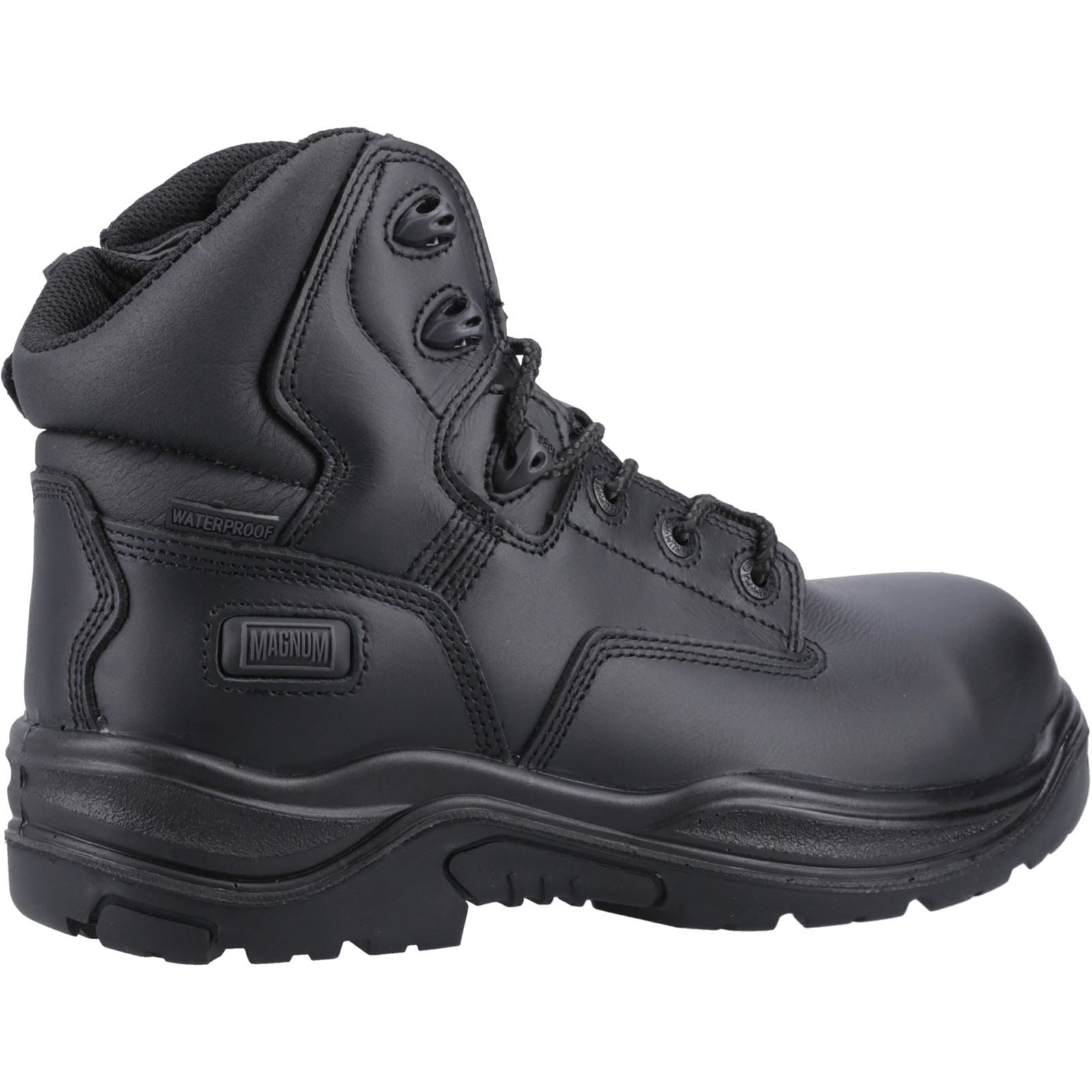 Magnum Responder Side-Zip CT CP WP Uniform Safety Boot in Black