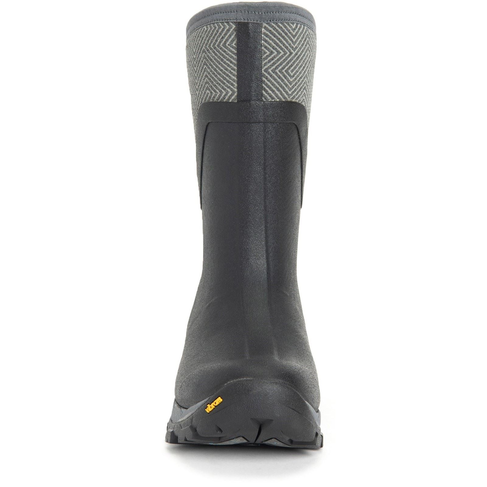 Muck Boots Women's Arctic Ice Mid Wellingtons in Black/Grey Geometric