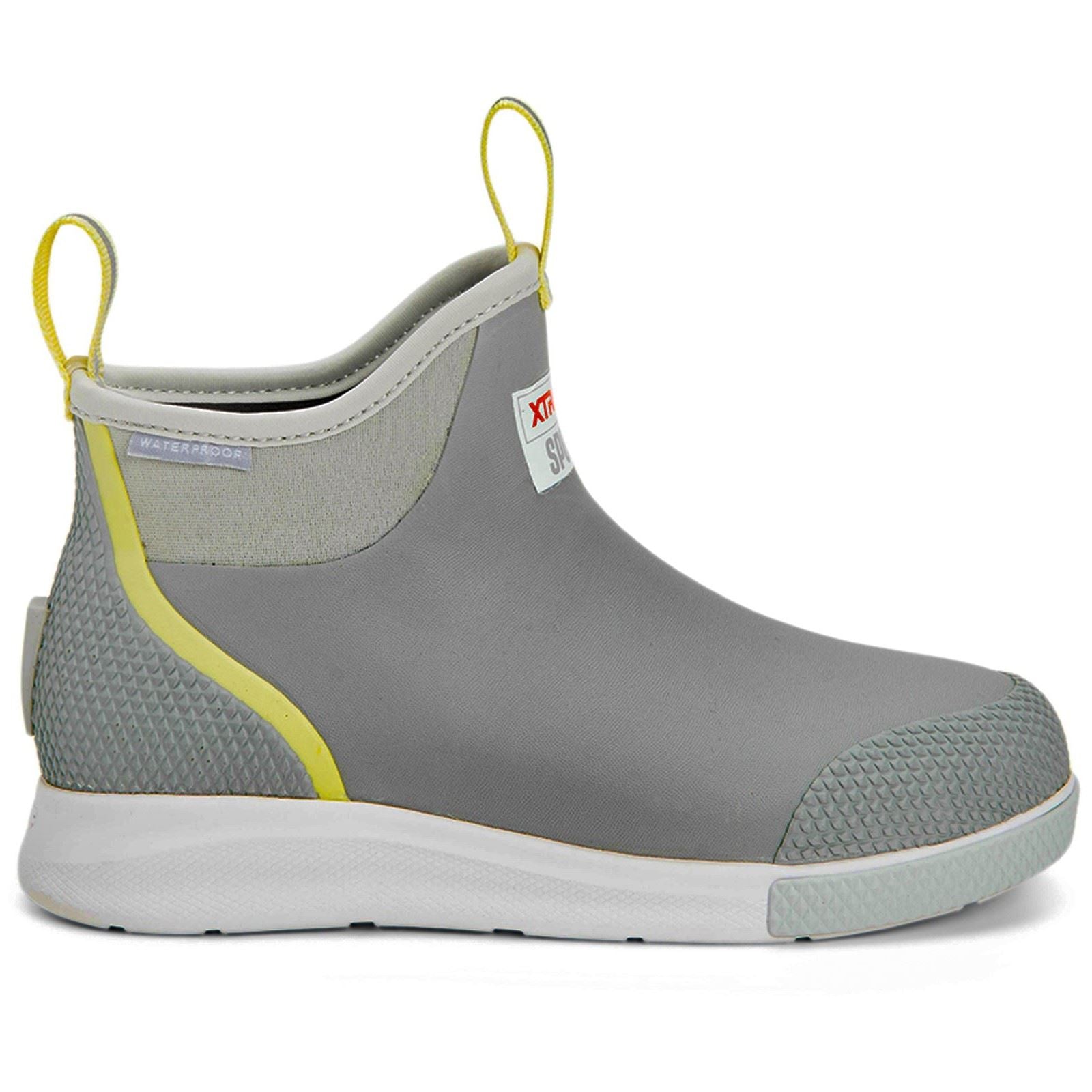 Xtratuf Women's Ankle Deck Boot Sport in Grey/Yellow