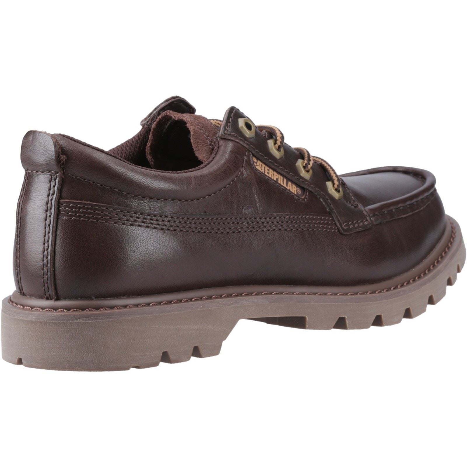 CAT Lifestyle Colorado Moc Toe Low Leather Men's Dark Brown Lace-Up Shoes