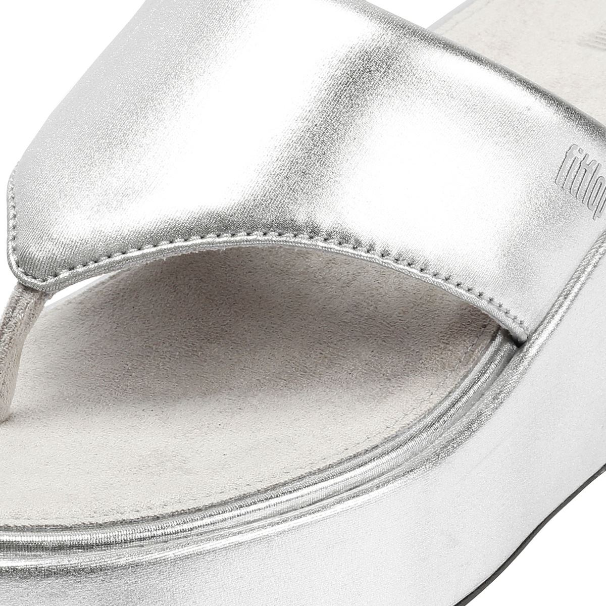 FitFlop Platfform Wedge Women's Silver Sandals