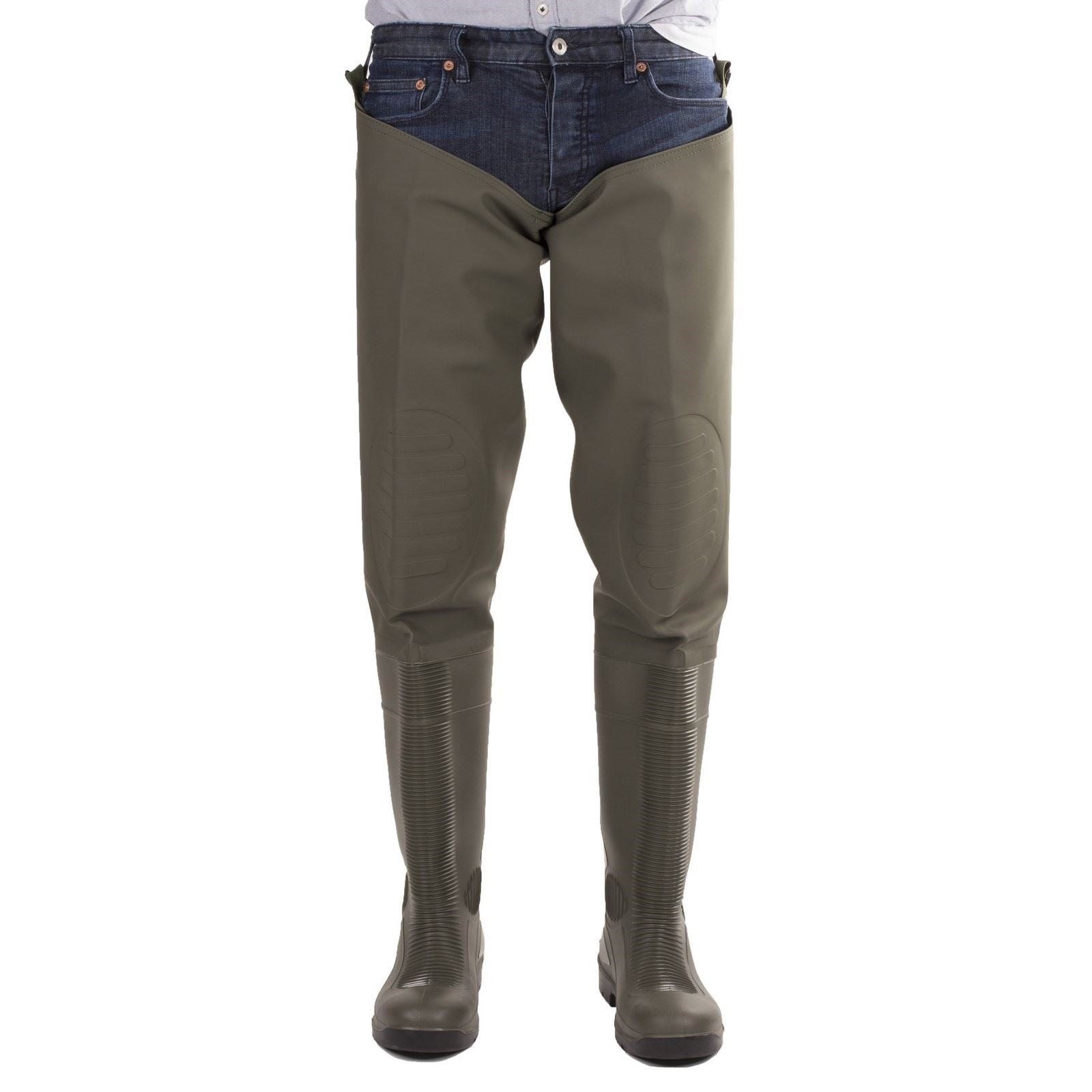 Amblers Safety Forth Thigh Safety Wader in Green