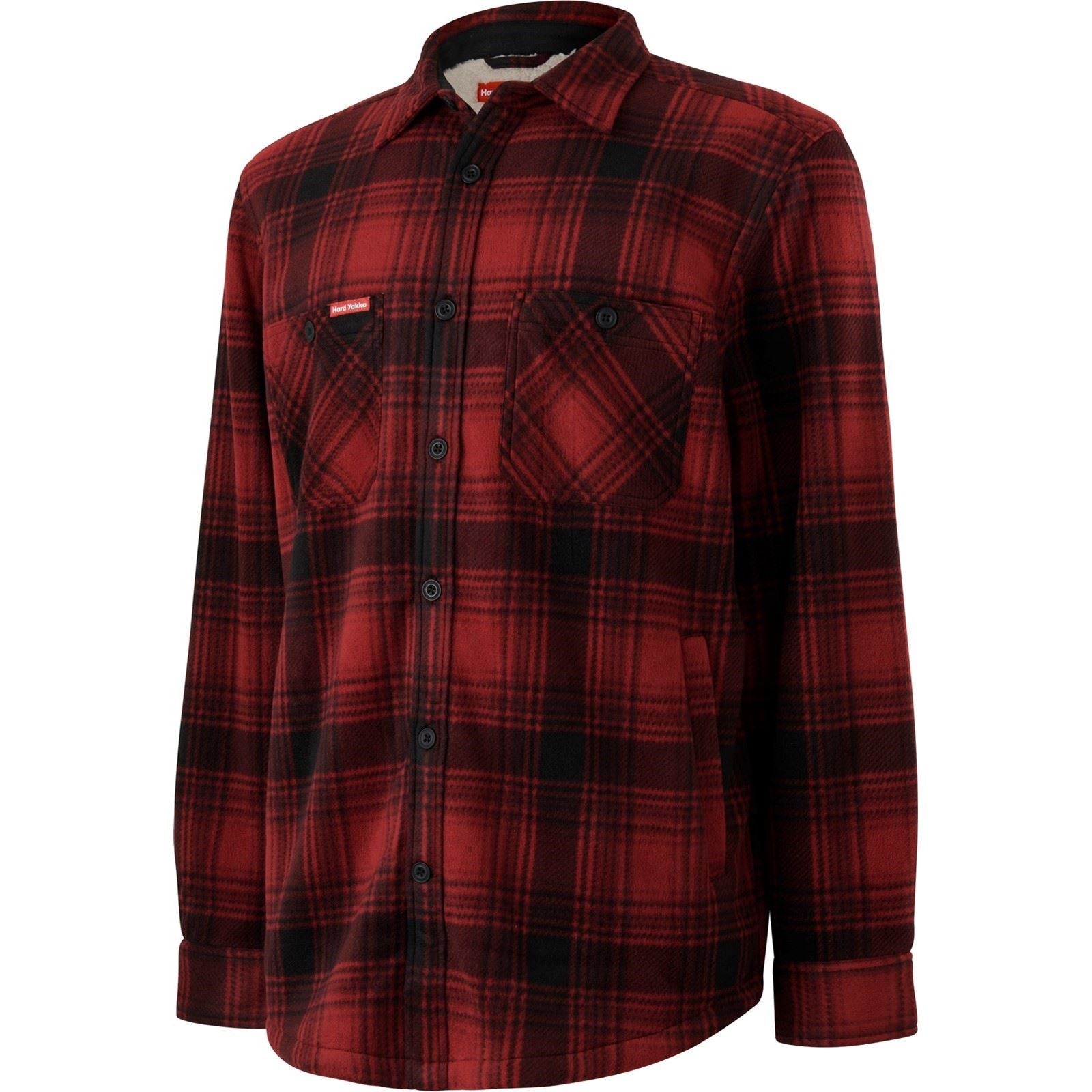 Hard Yakka Sherpa Men's Red Fleece Jacket