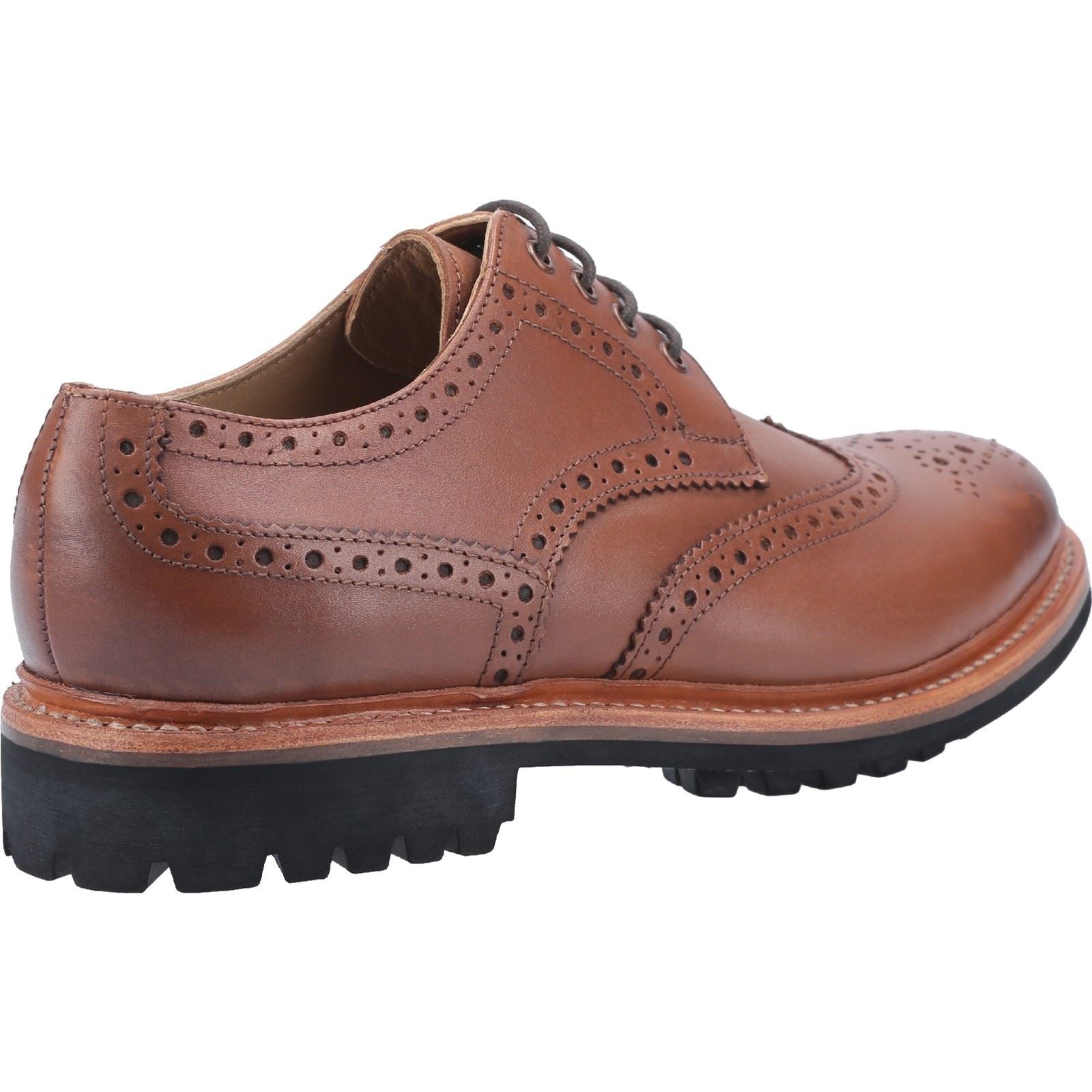 Cotswold Men's Quenington Commando Goodyear Welt Shoe in Brown