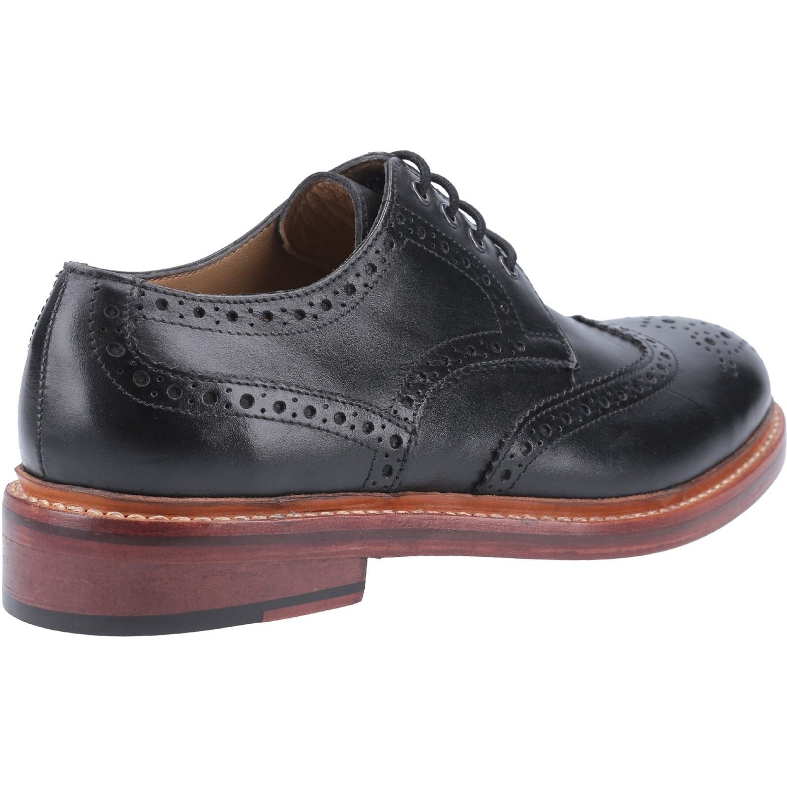 Cotswold Men's Quenington Leather Goodyear Welt Shoe in Black