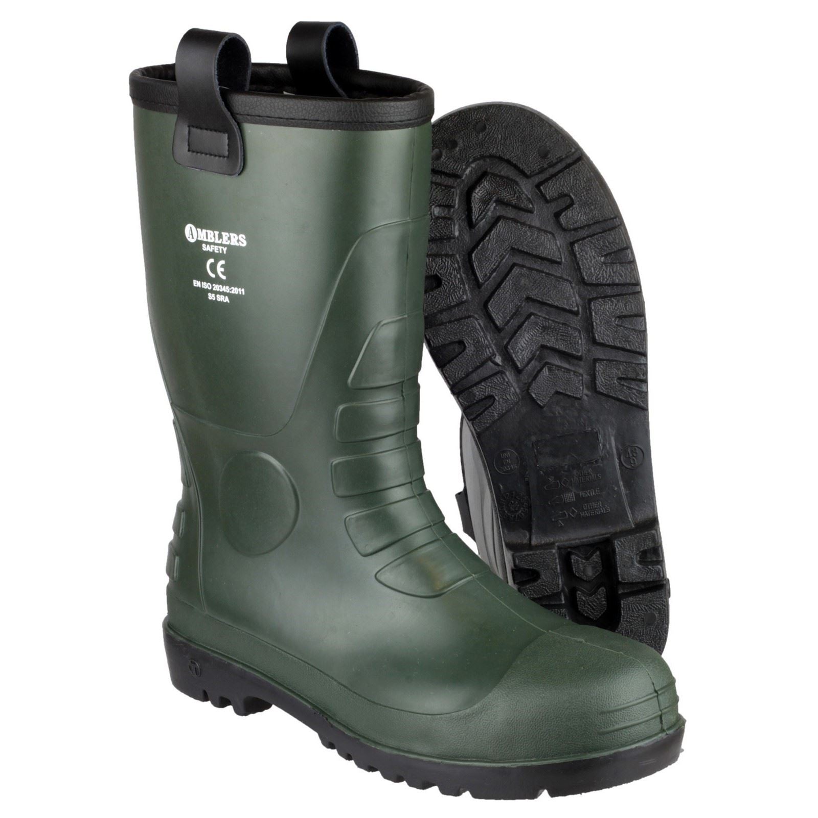 Amblers Safety FS97 PVC Rigger Safety Boot in Green