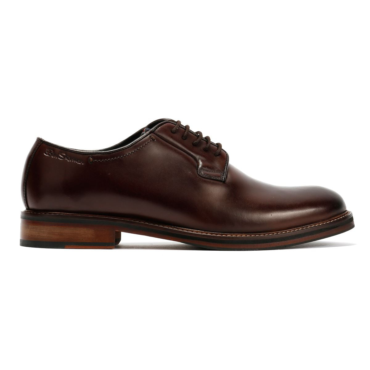 Ben Sherman Hoxton Brush Off Leather Men's Brown Lace-Up Shoes