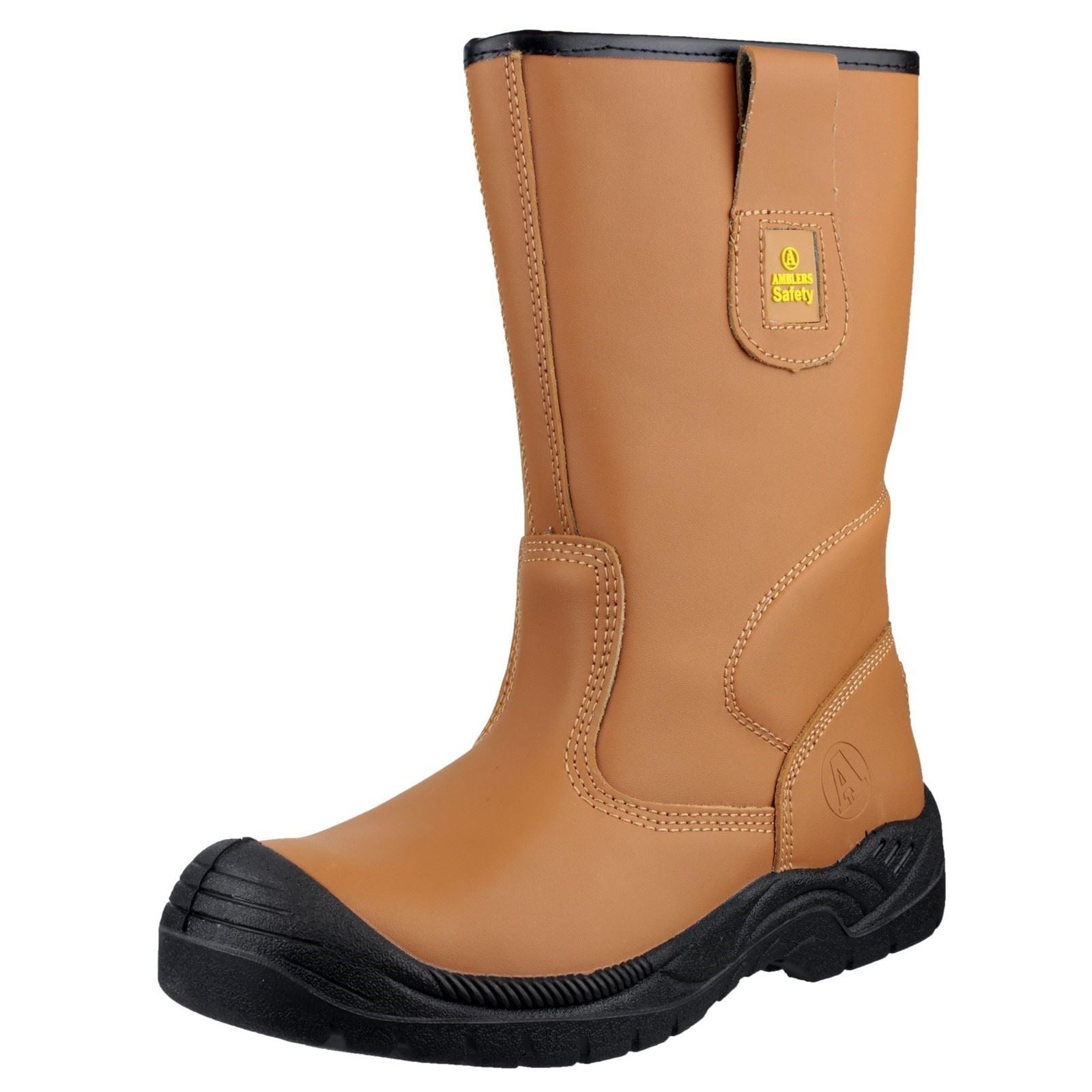 Amblers Safety FS142 Water Resistant Pull On Safety Rigger Boot in Tan