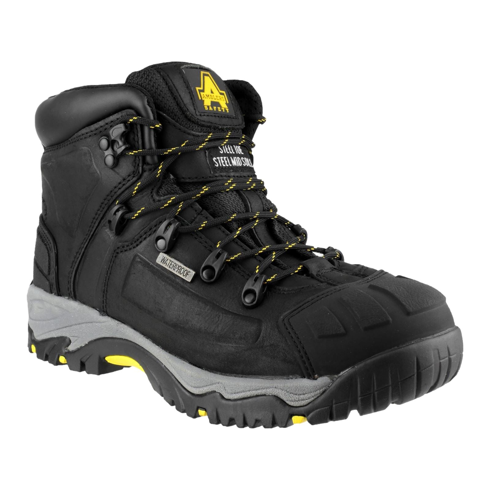 Amblers Safety Men's AS803 Waterproof Wide Fit Safety Boot in Black