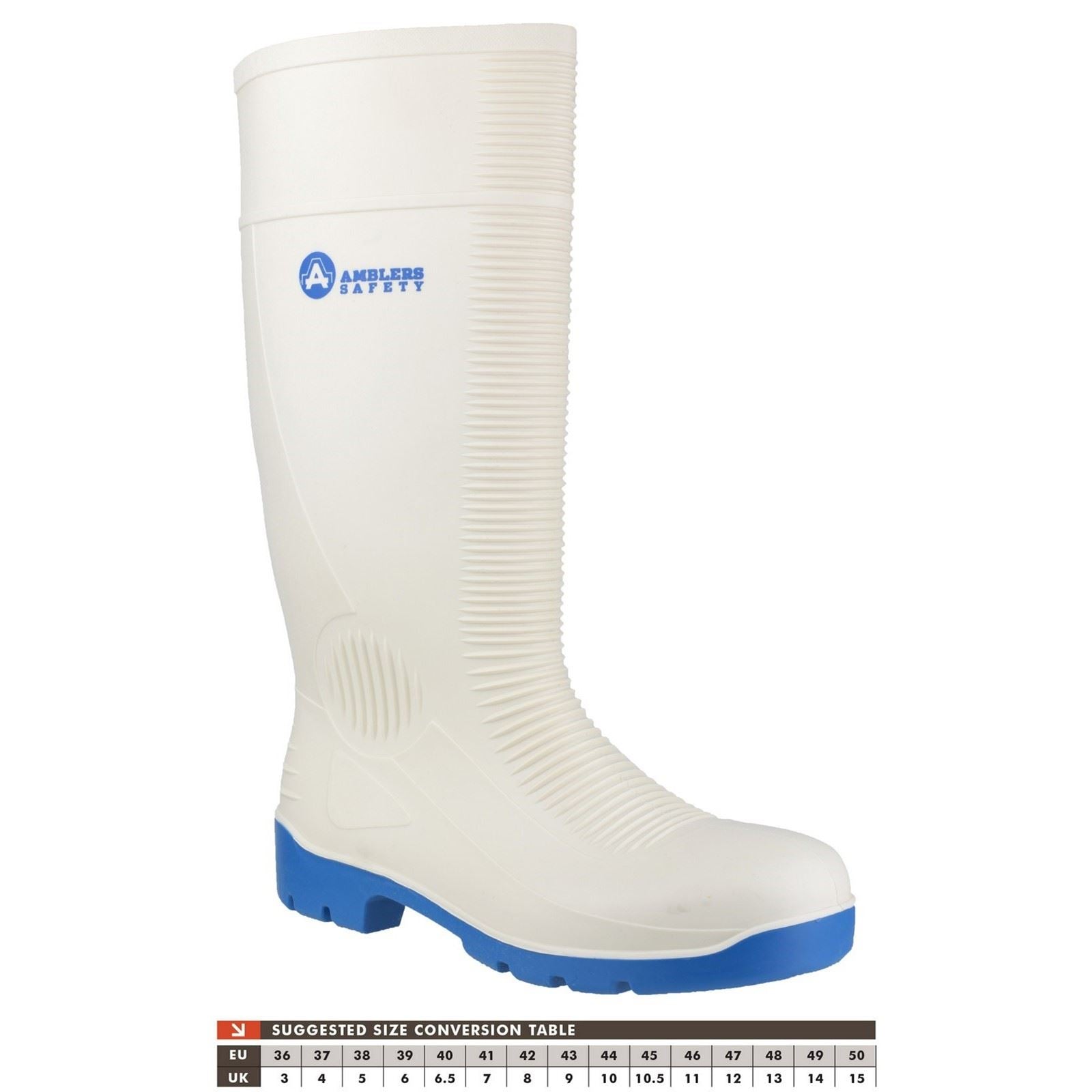 Amblers Safety FS98 Steel Toe Food Safety Wellington in White