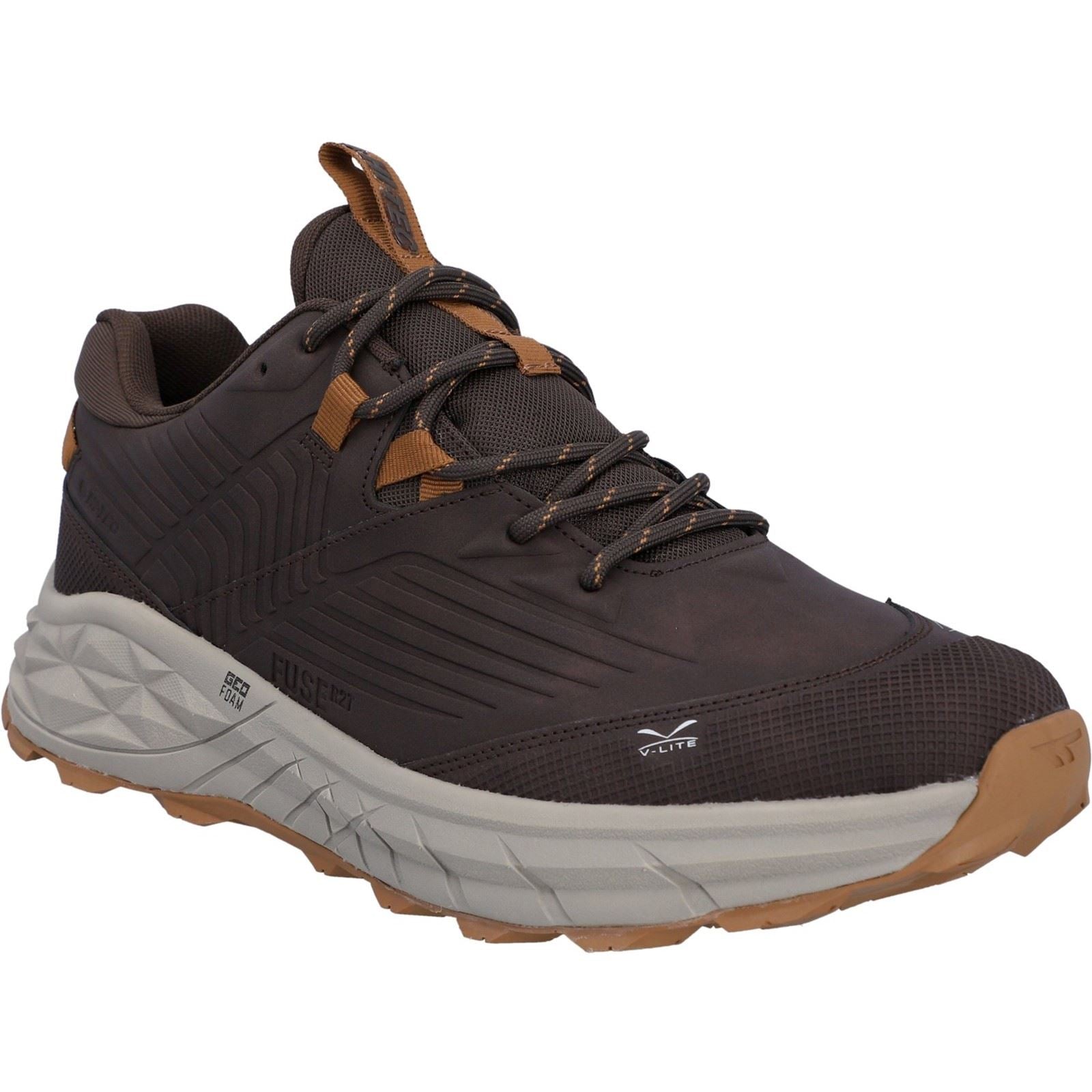 Hi-Tec Fuse Trek Polyester Men's Chocolate Brown/Timber Wolf Trainers