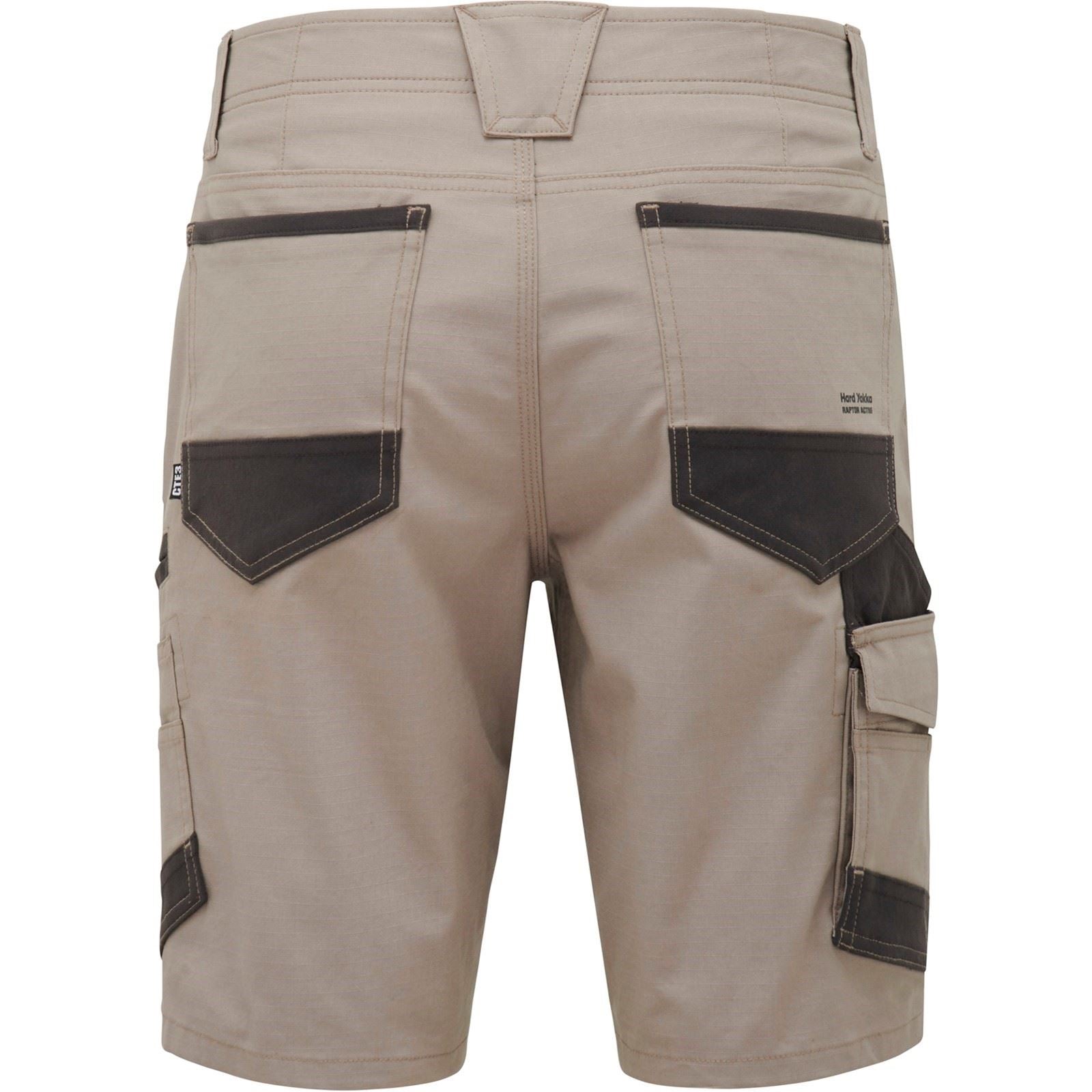 Hard Yakka Men's Raptor Active Mid-Short in Desert