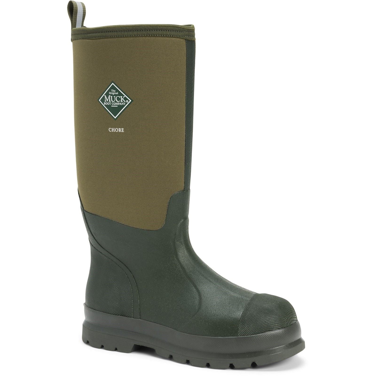 Muck Boots Chore Classic Hi Patterned Wellington in Moss