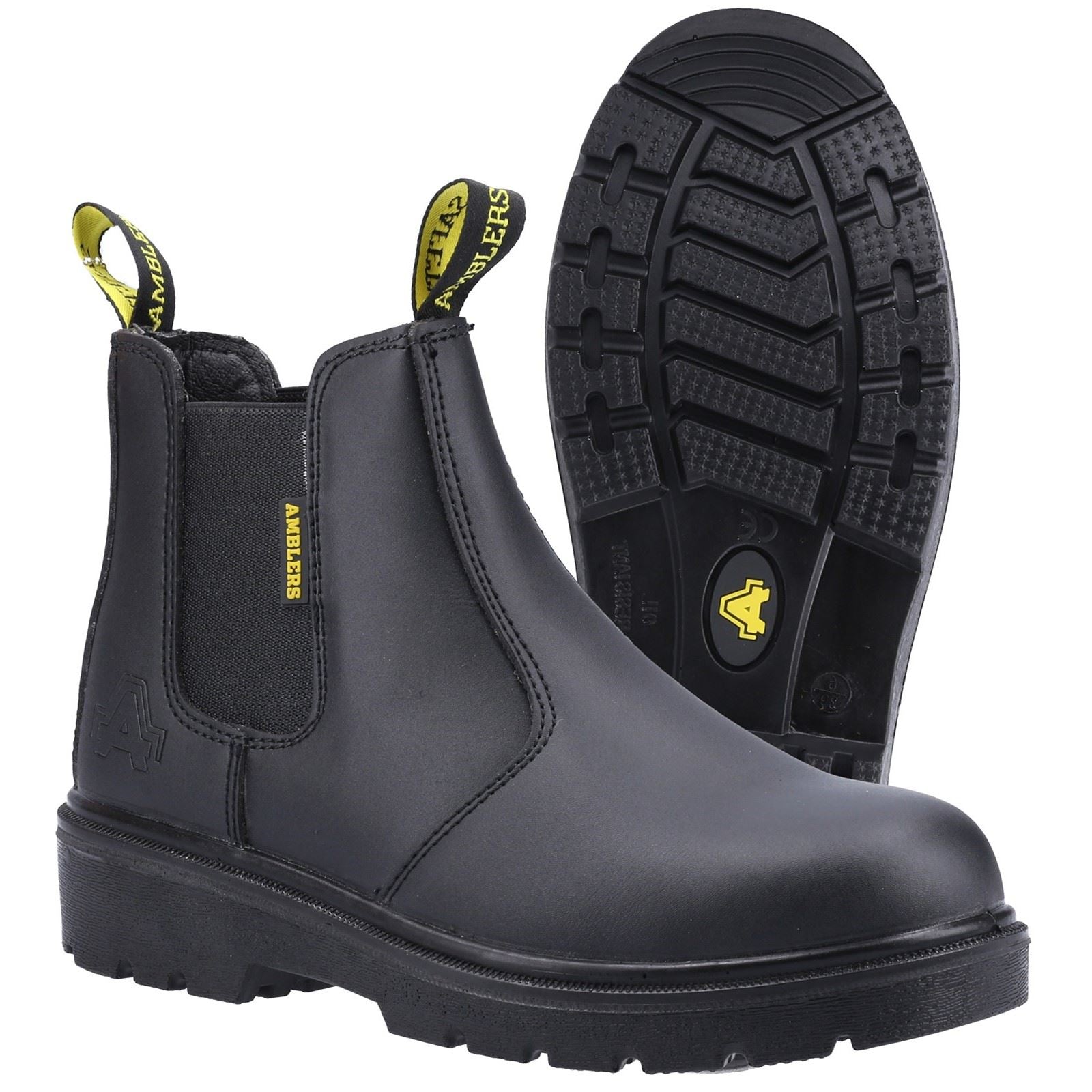 Amblers Safety FS116 Hardwearing Pull on Safety Dealer Boot in Black