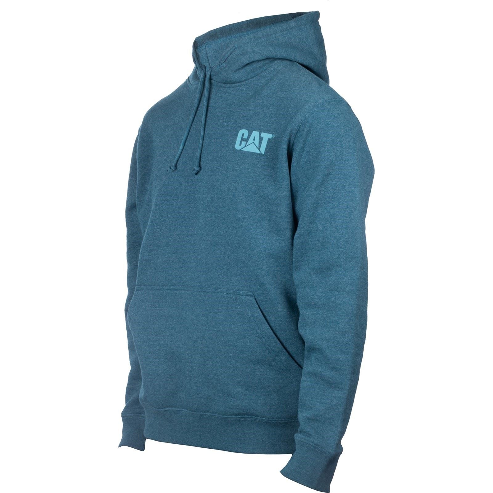 Caterpillar Men's Trademark Banner Hooded Sweatshirt in Mallard