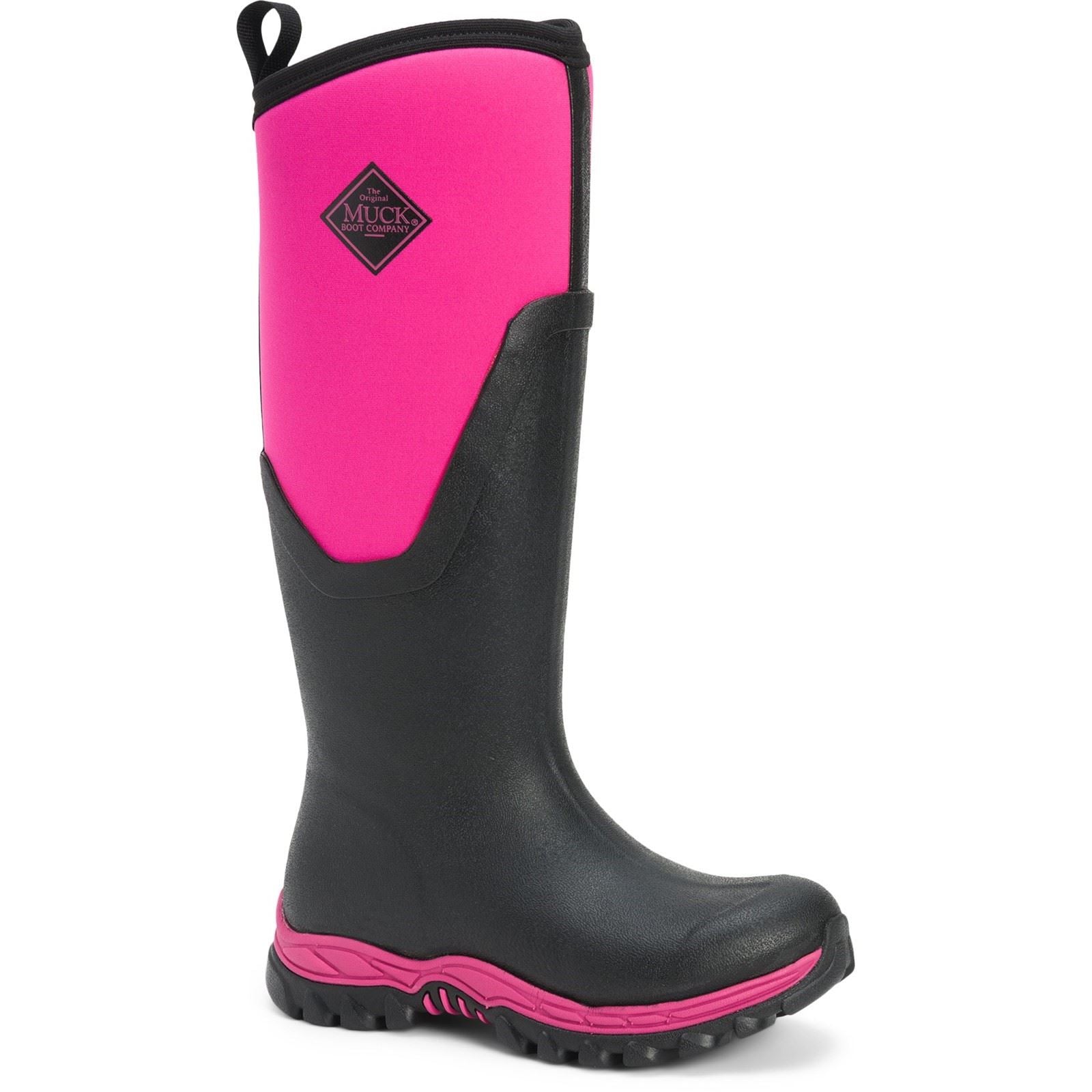 Muck Boots Women's MB Arctic Sport II Tall Wellingtons in Black/Pink
