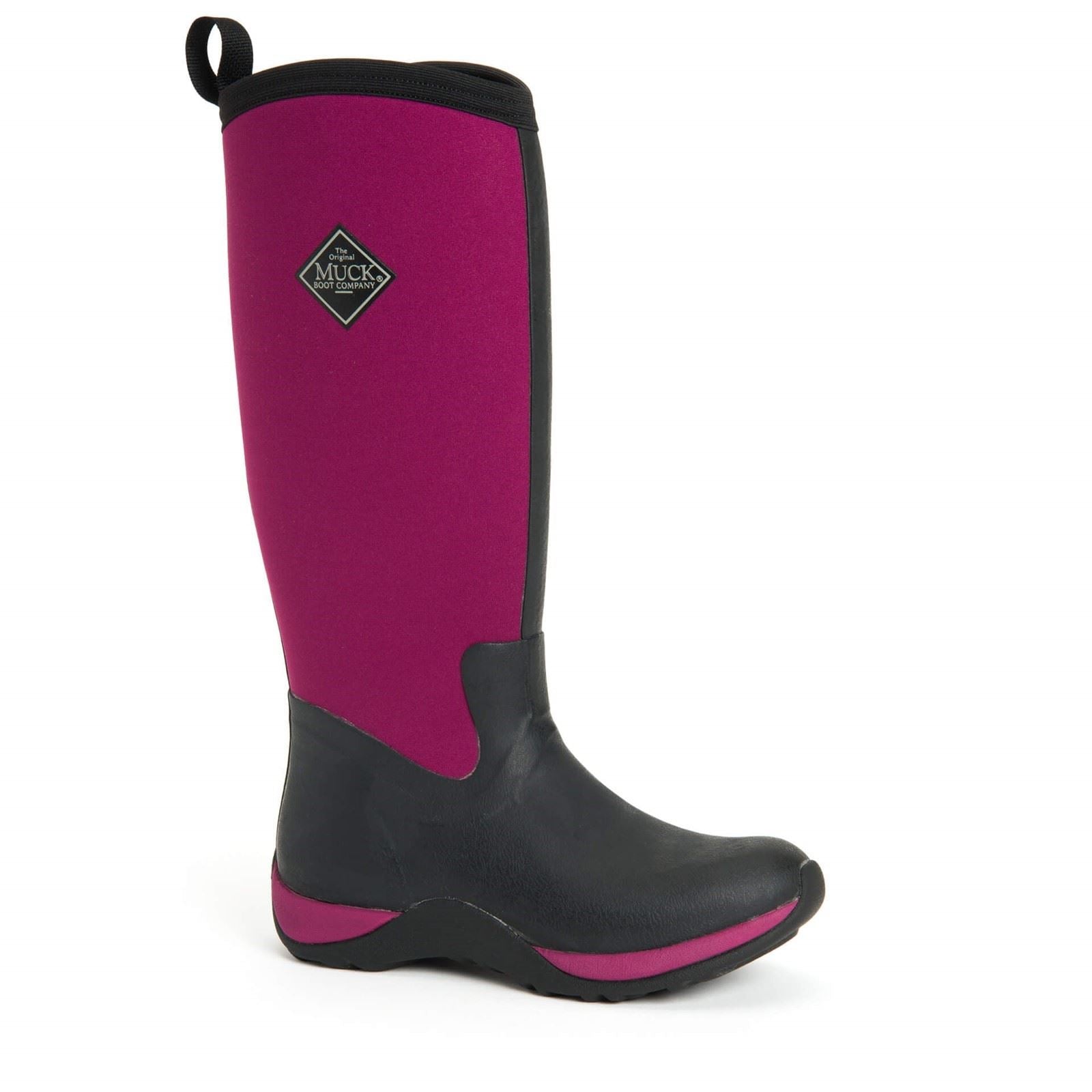 Muck Boots Arctic Adventure Neoprene Black/Maroon Standard Wellington Boots